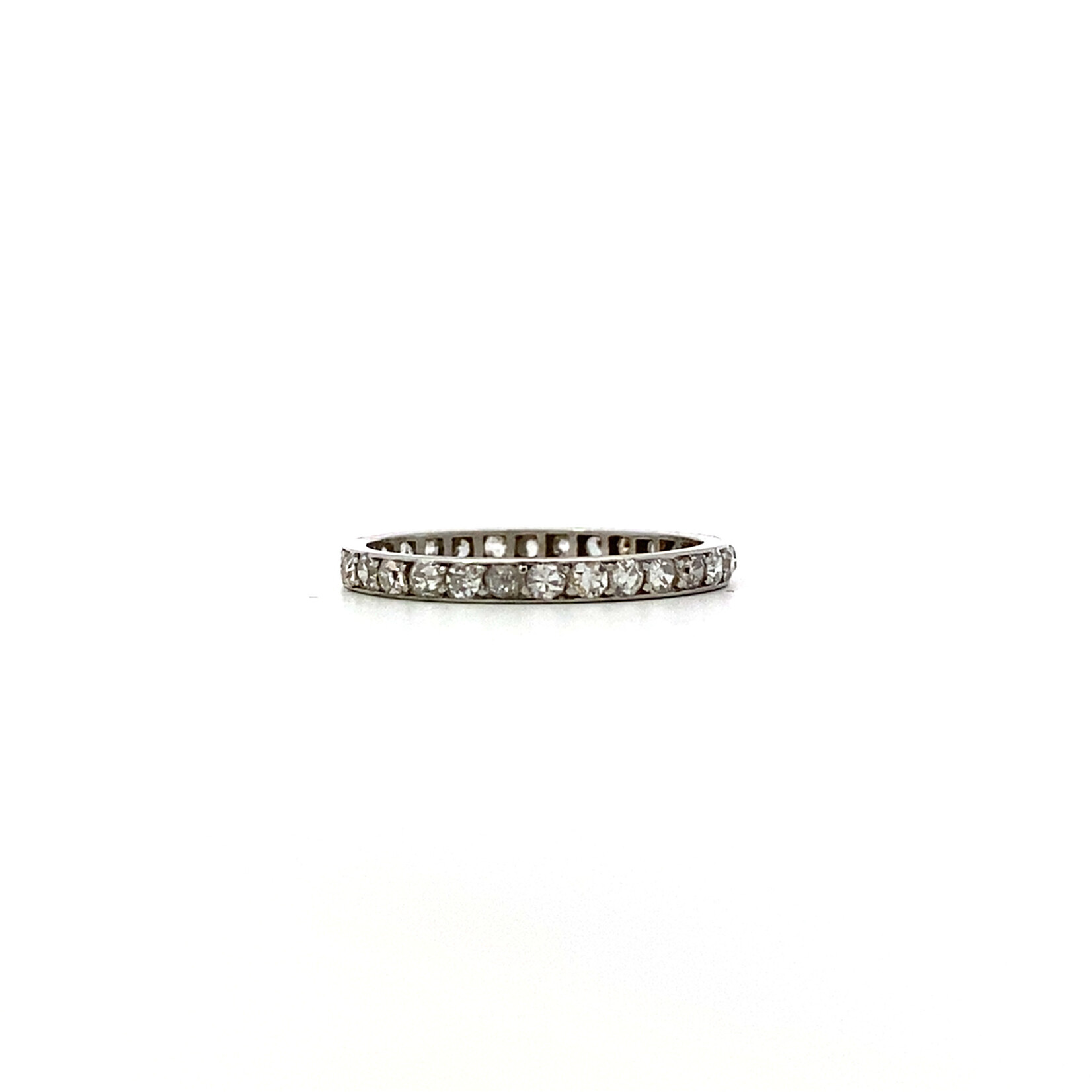 Platinum Diamond Anniversary Band size 6.75 D+/-.81ctw