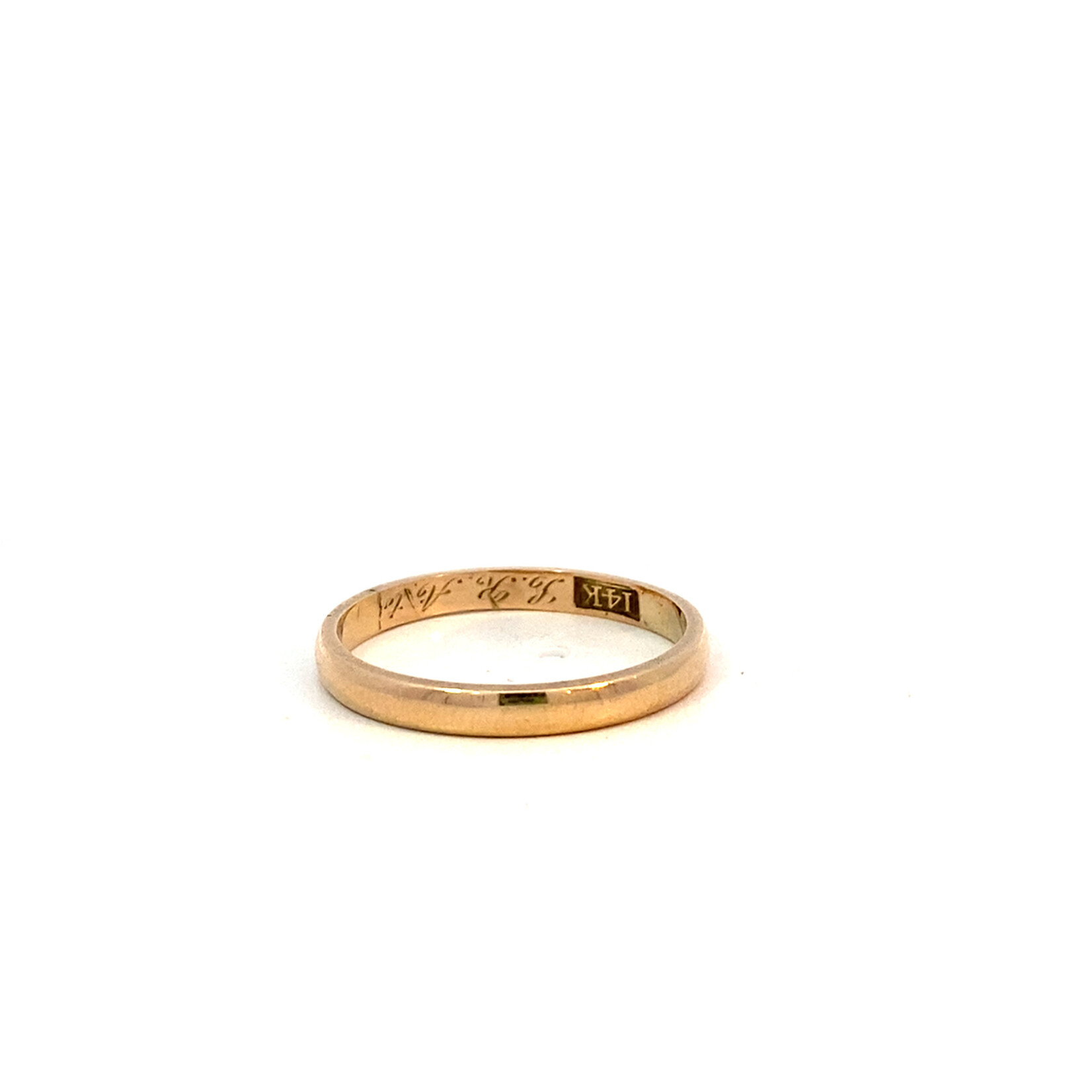 14K Yellow Gold 2mm HR Band size 6.75