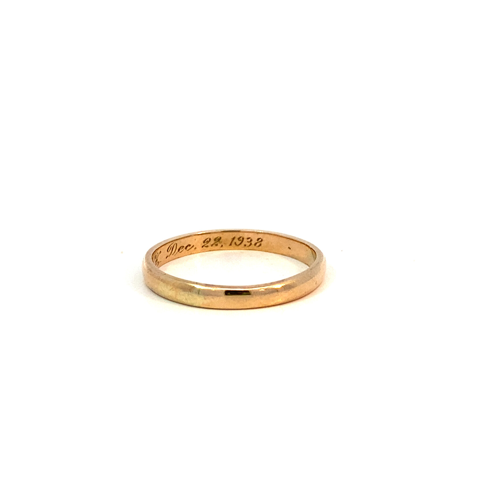 14K Yellow Gold 2mm HR Band size 6.75