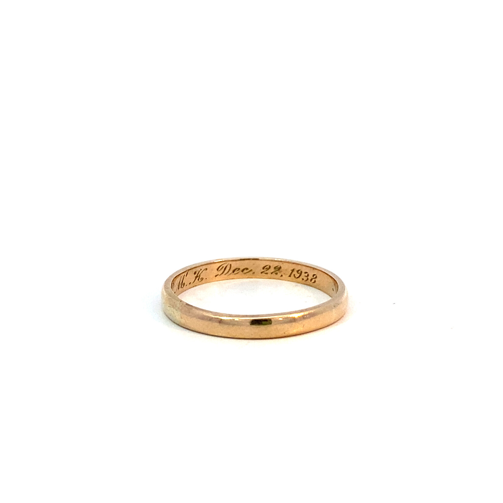 14K Yellow Gold 2mm HR Band size 6.75