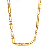 10K Yellow Gold 16" "hardwear" Inspired Necklace