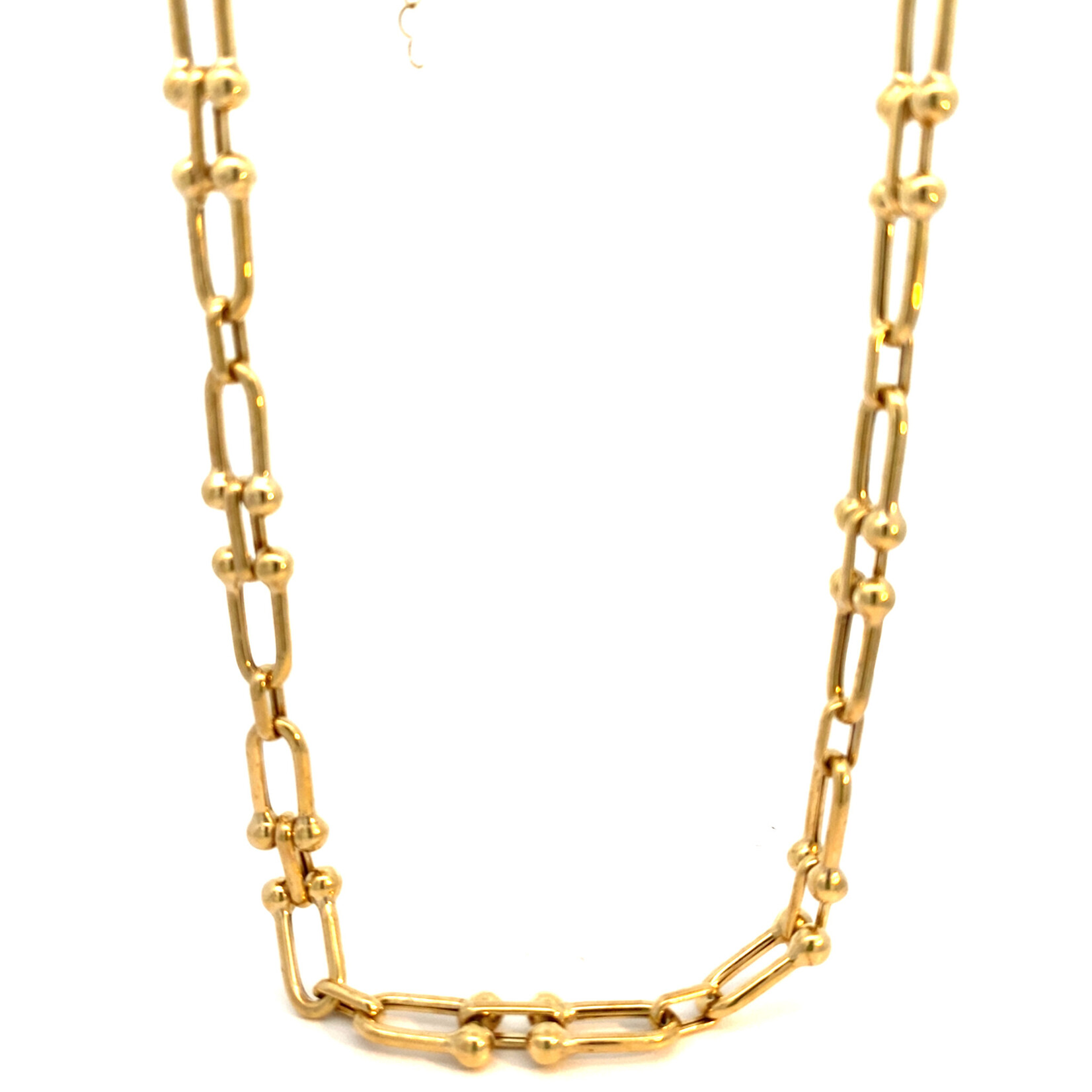10K Yellow Gold 16" Hardwear Inspired Necklace
