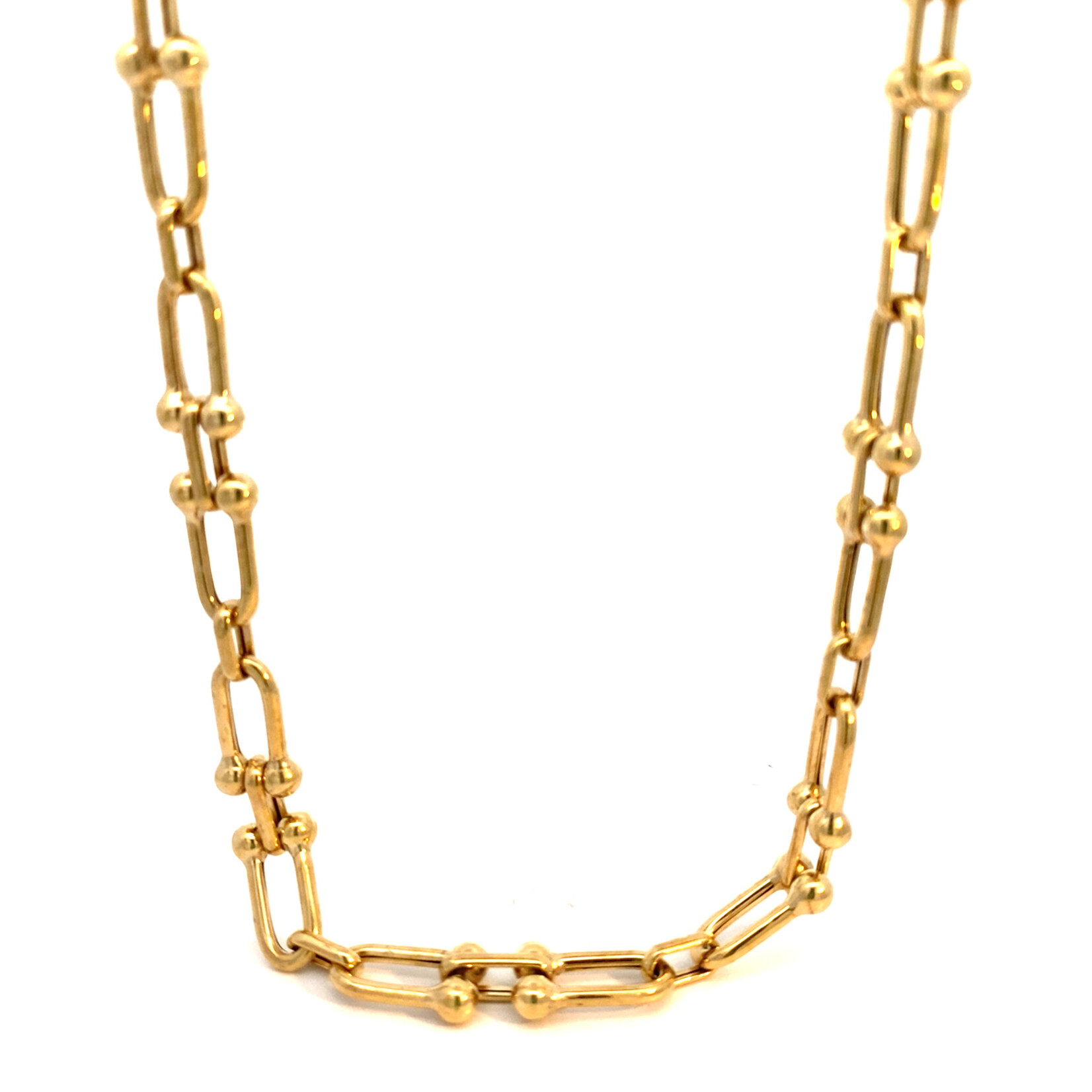 10K Yellow Gold 16" Hardwear Inspired Necklace