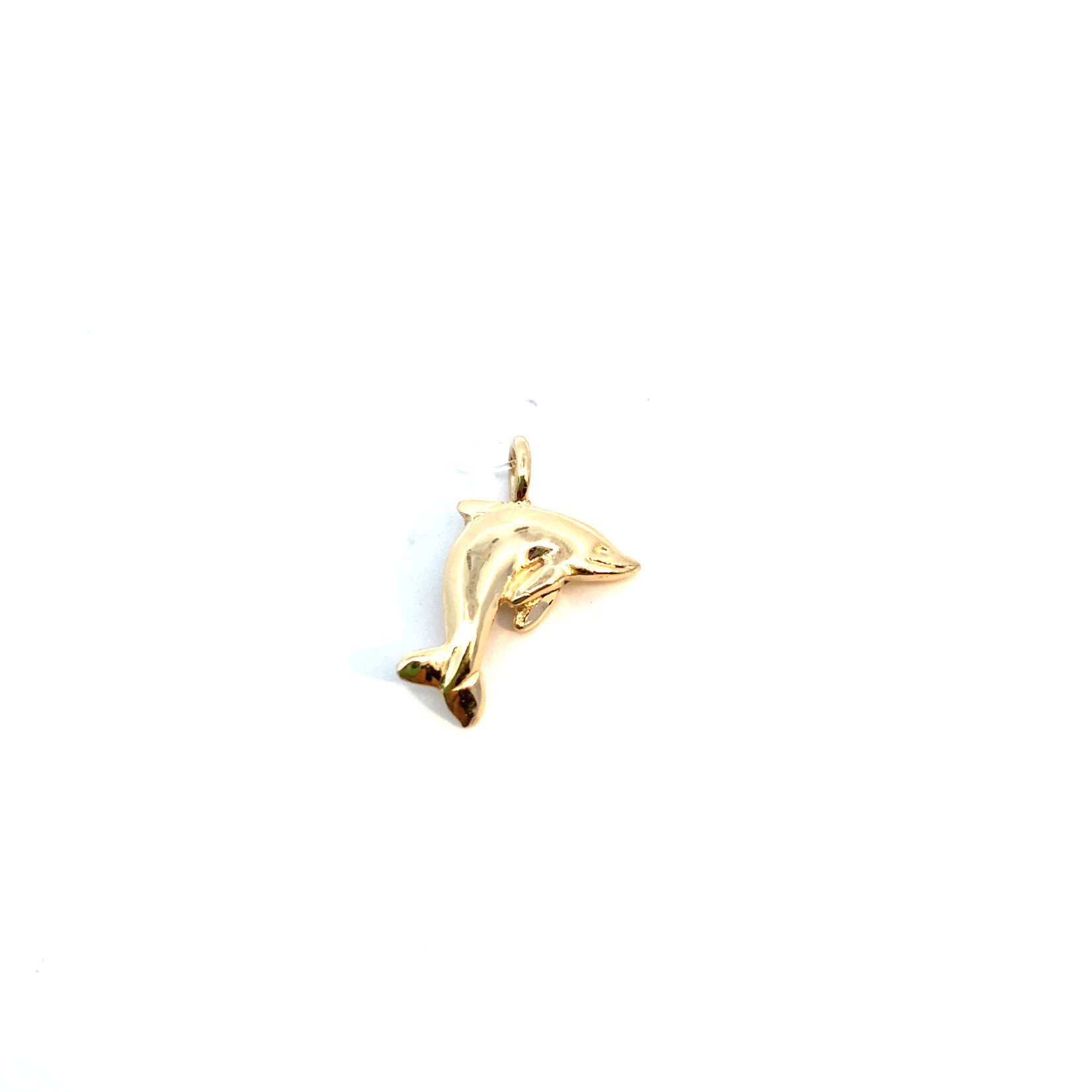 14K Yellow Gold Dolphin Pendant