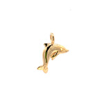 14K Yellow Gold Dolphin Pendant