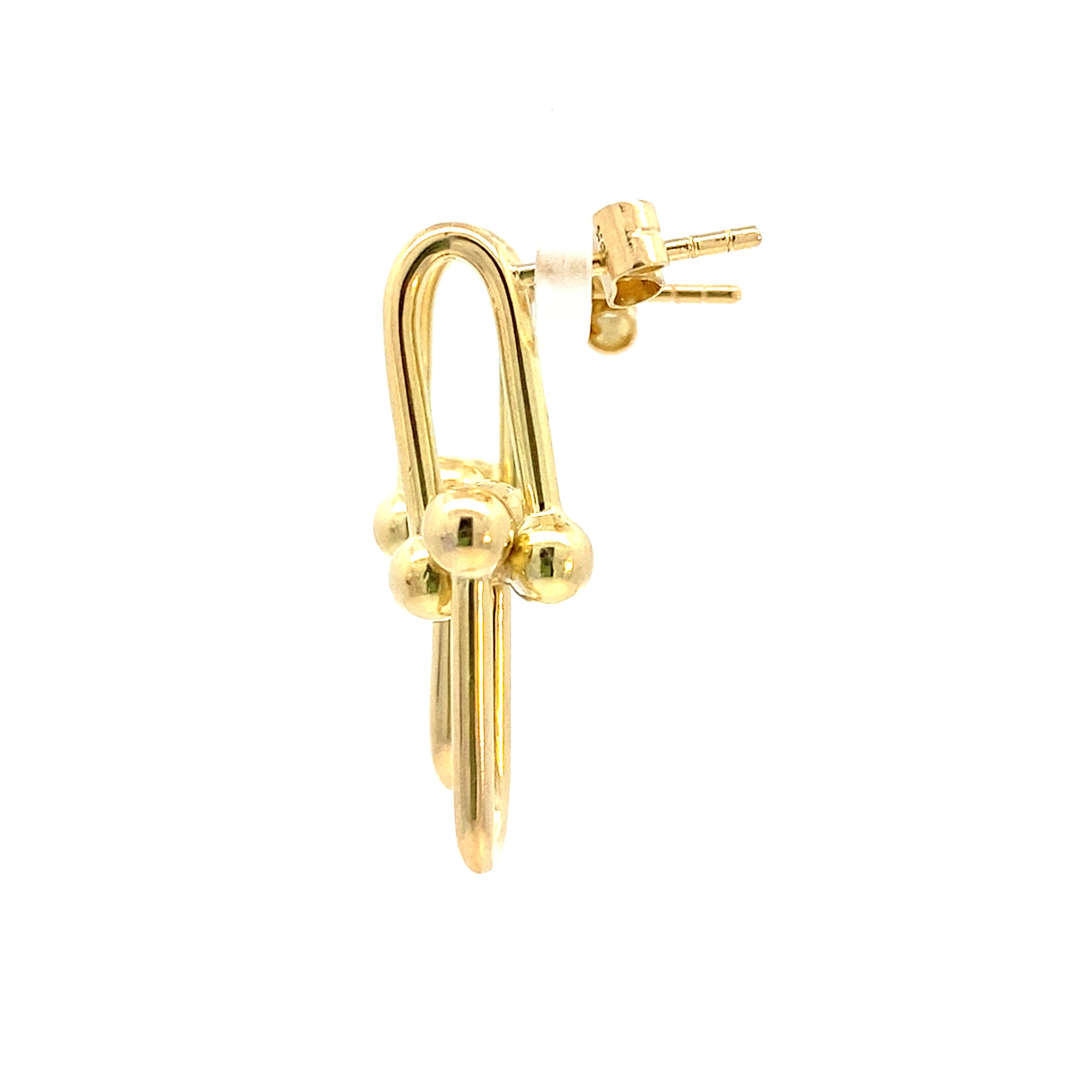 18K Yellow Gold 17.5" Hardwear Inspired Post Earrings
