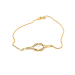 14K Yellow Gold 7" Knot Bracelet
