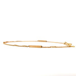 14K Yellow Gold 7" Bar Chain Bracelet