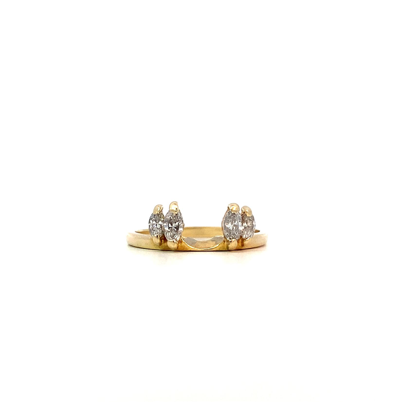 14K Yellow Gold Diamond Wedding Set size 8