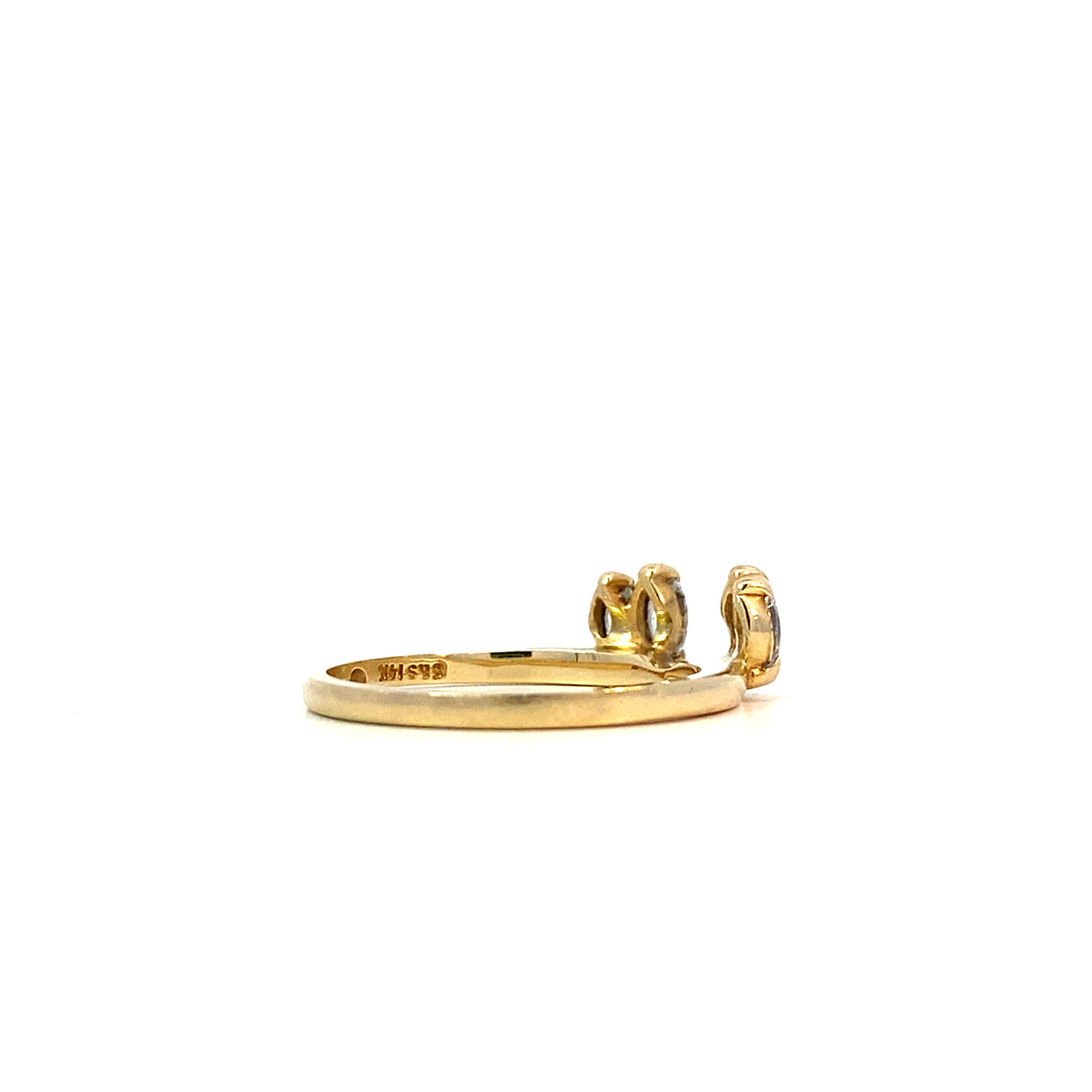 14K Yellow Gold Diamond Wedding Set size 8