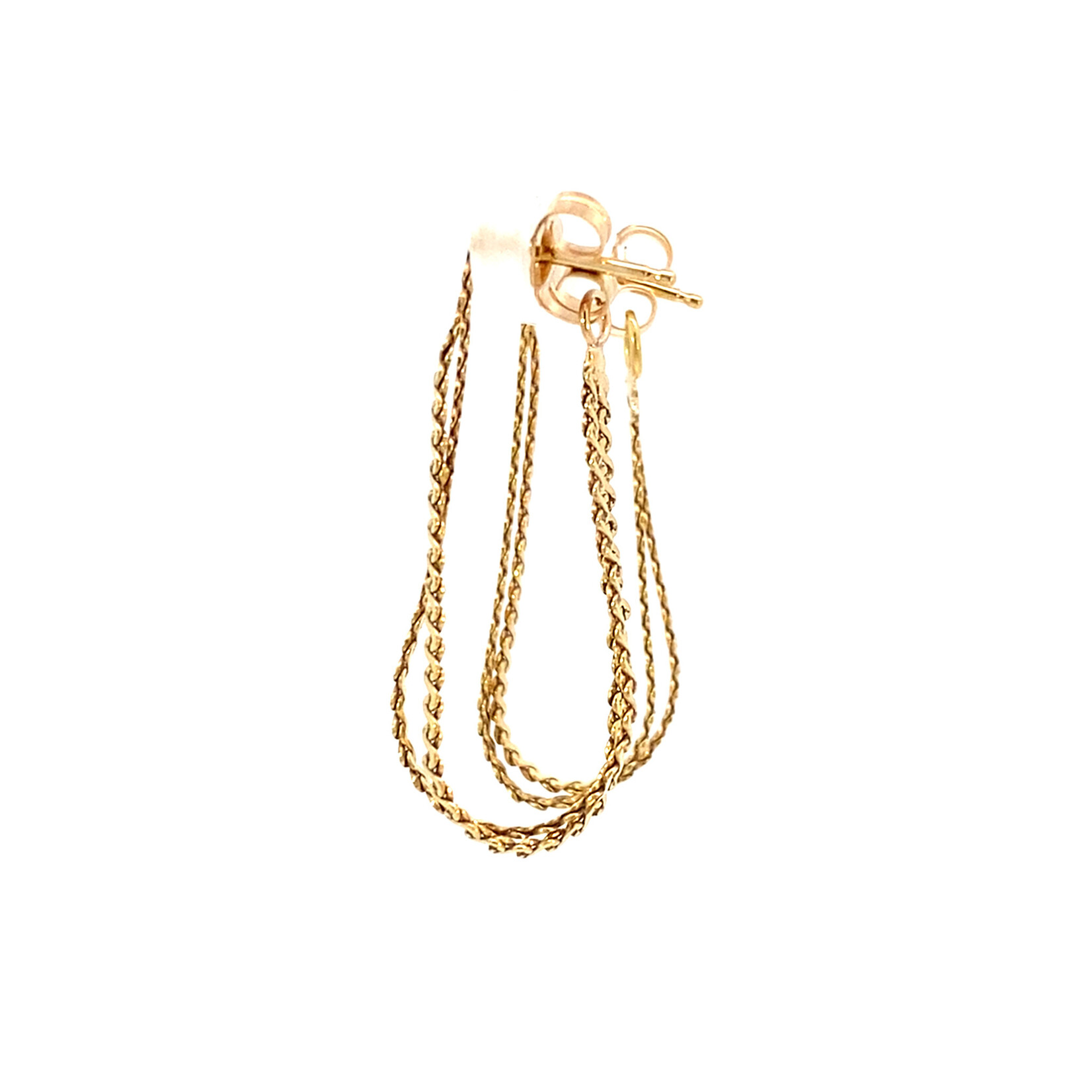 14K Yellow Gold S Link Hoops