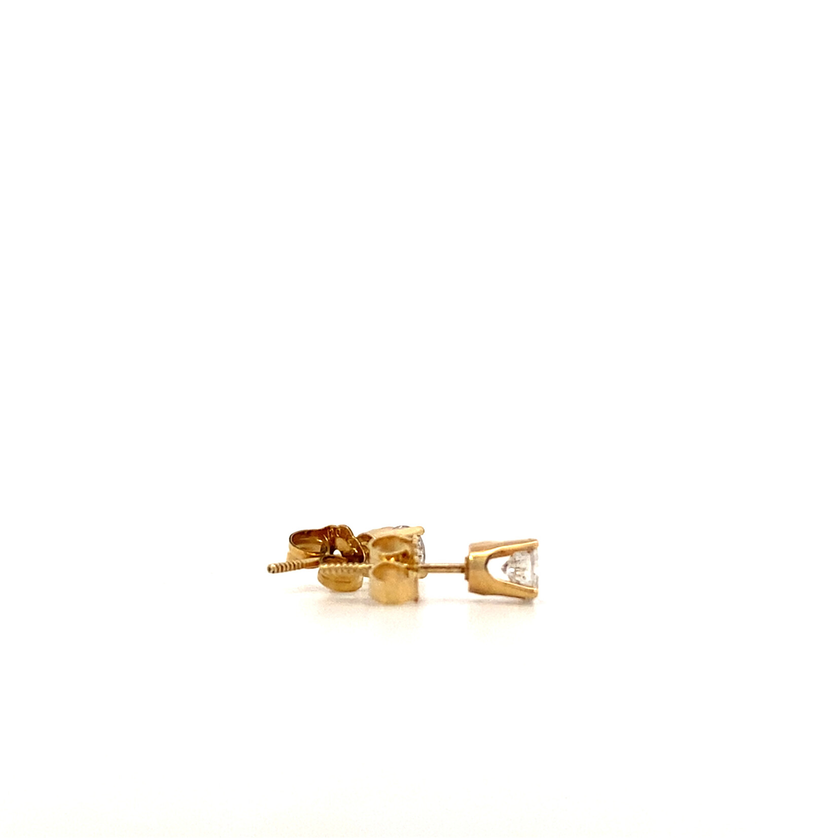 14K Yellow Gold Diamond Earrings +/-.70ctw I/SI2