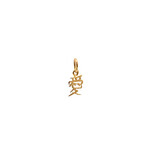 14K Yellow Gold "Love" Kanji Pendant