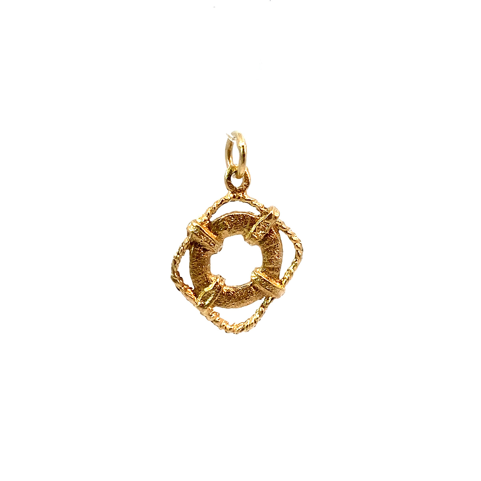 14K Yellow Gold Life Saver Pendant