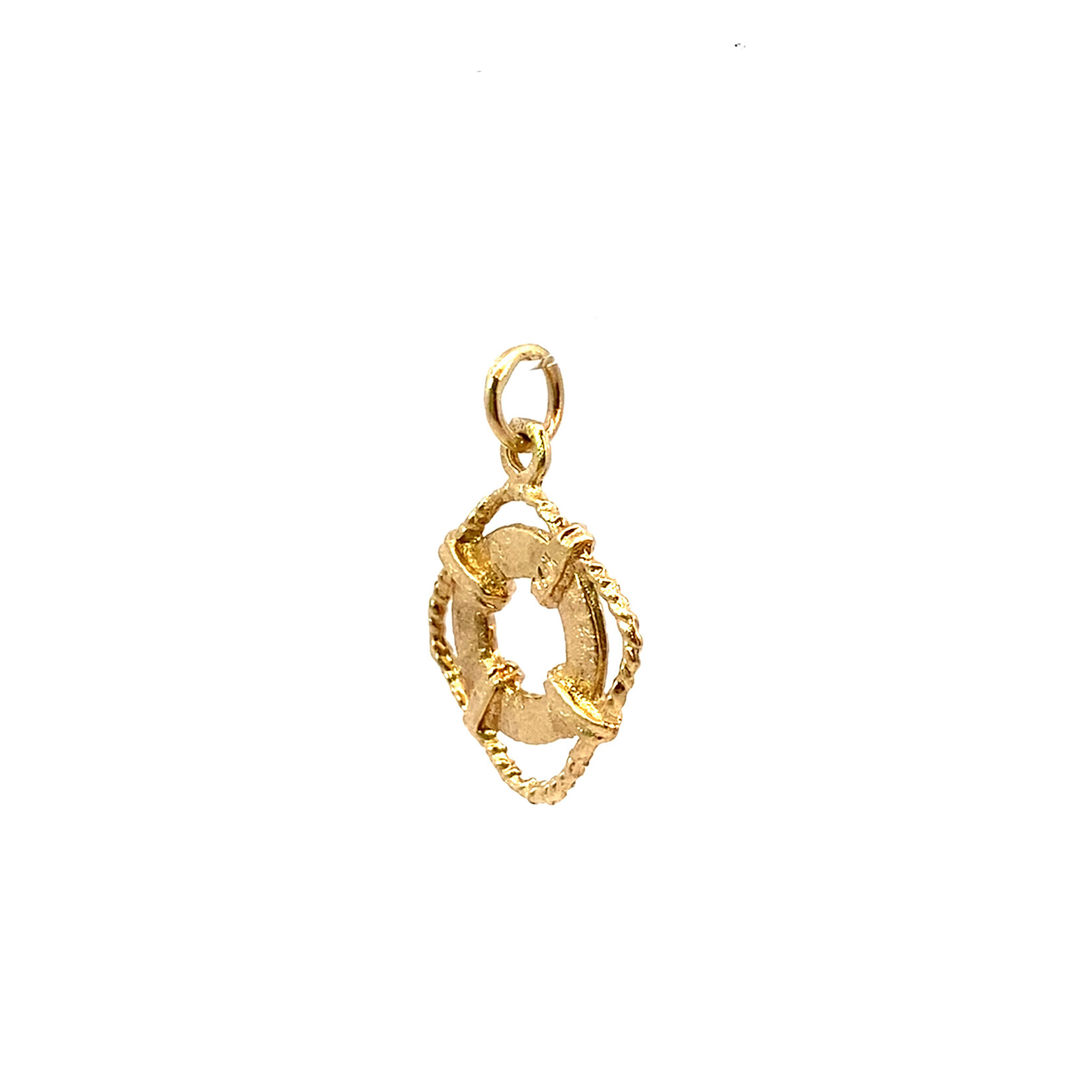 14K Yellow Gold Life Saver Pendant