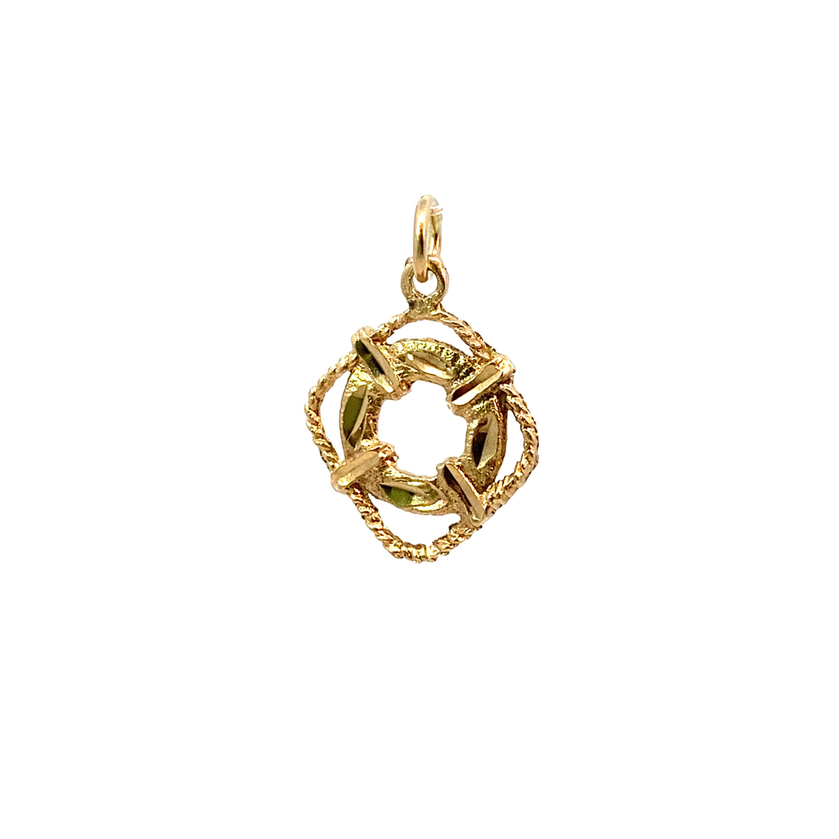 14K Yellow Gold Life Saver Pendant