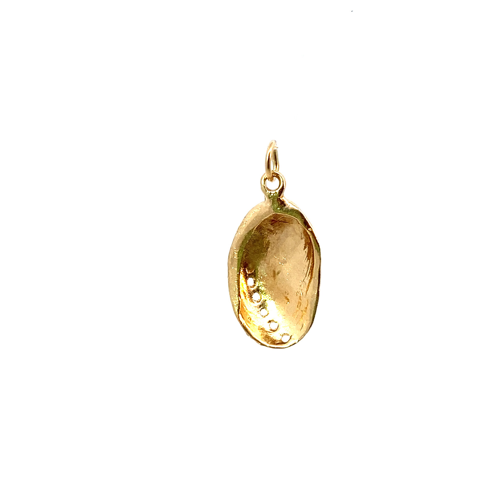 14K Yellow Gold Shell Charm