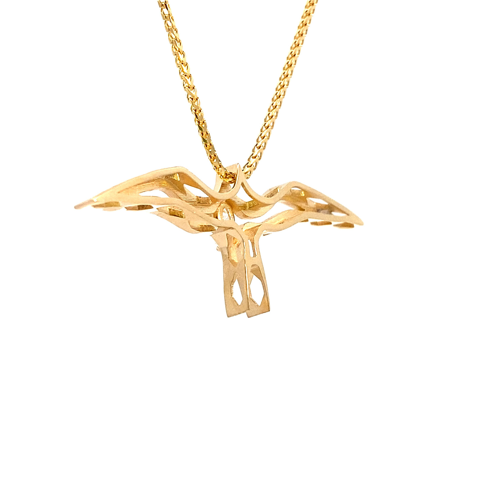 14K Yellow Gold 'Iwa Lele Diamond Pendant .20ct