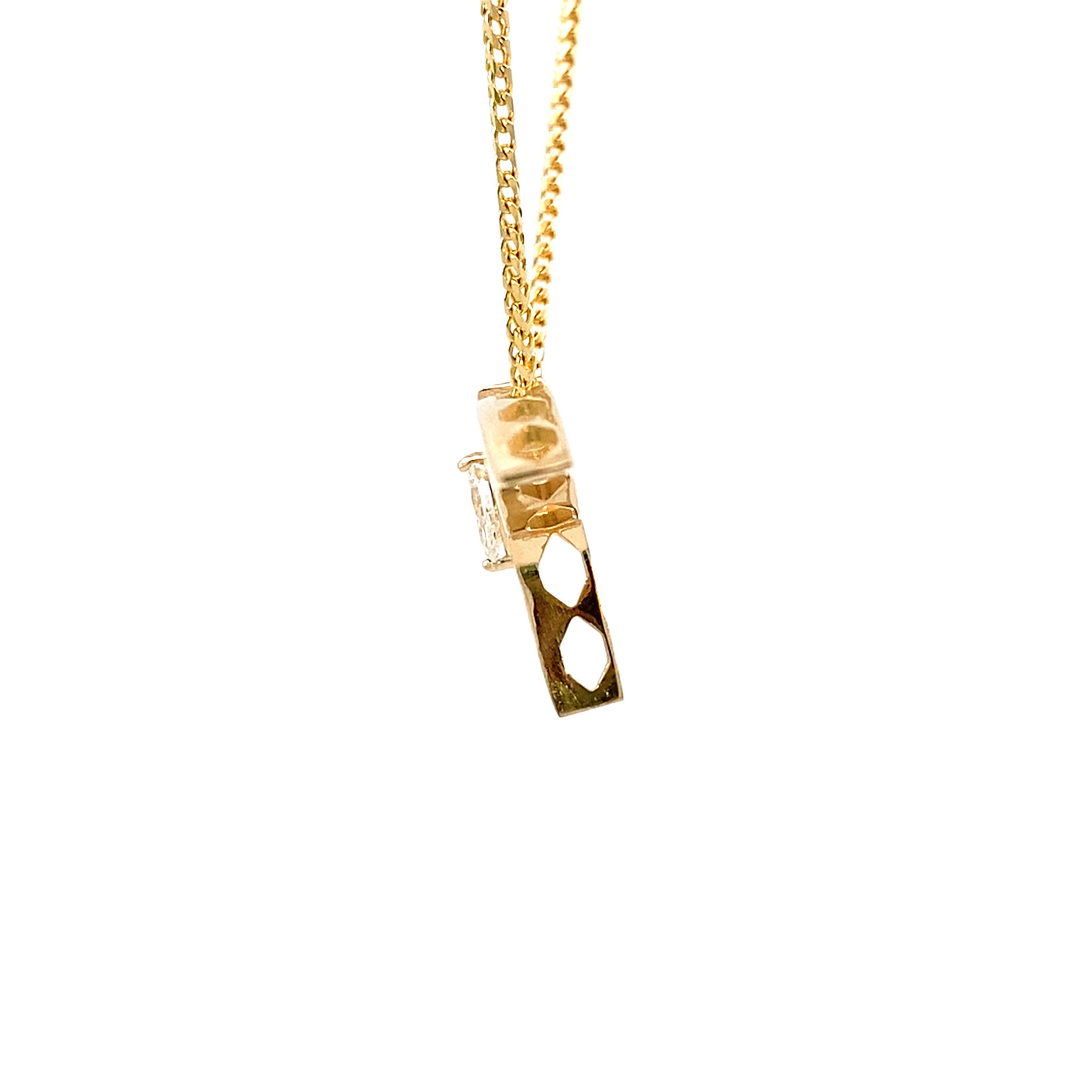 14K Yellow Gold 'Iwa Lele Diamond Pendant .20ct