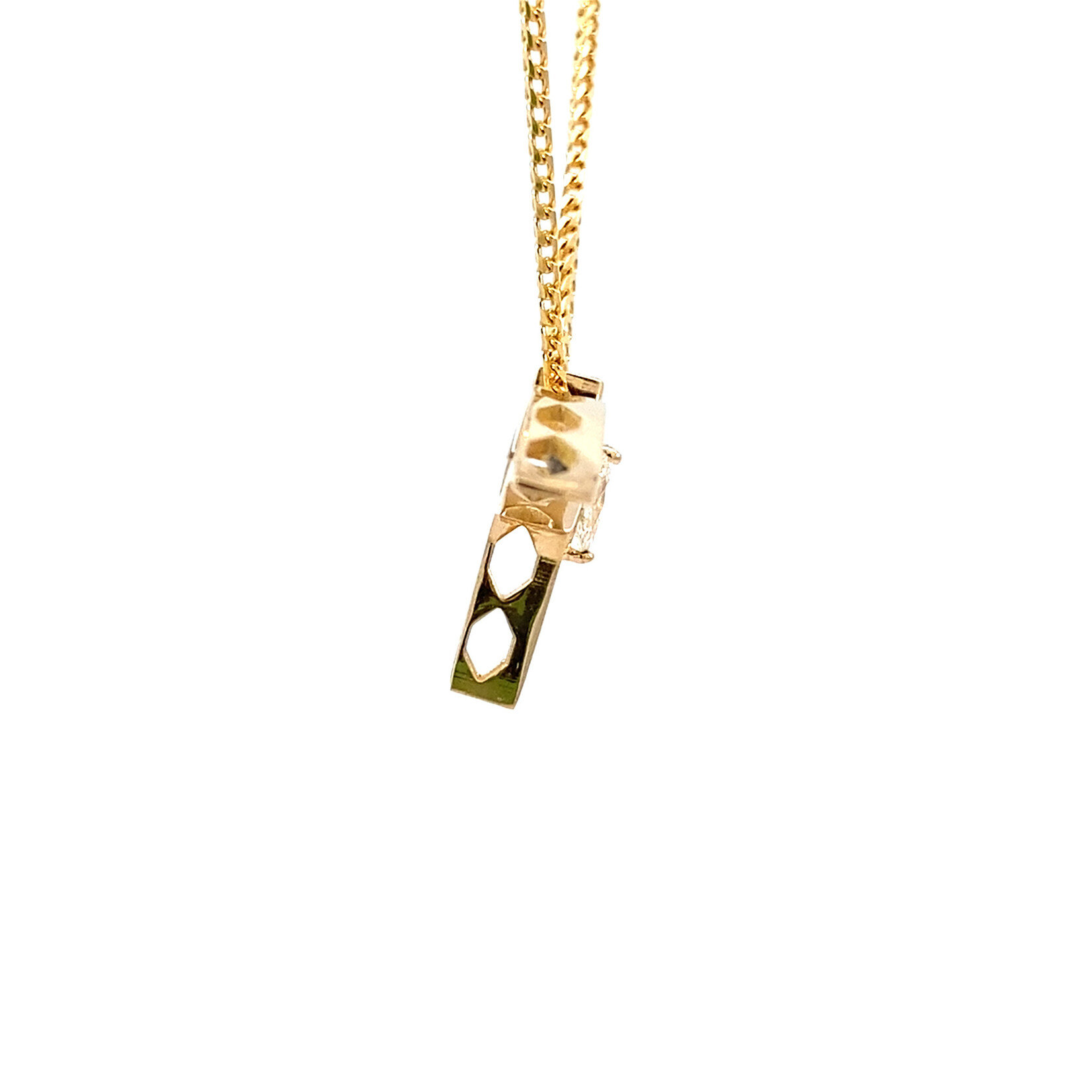14K Yellow Gold 'Iwa Lele Diamond Pendant .20ct