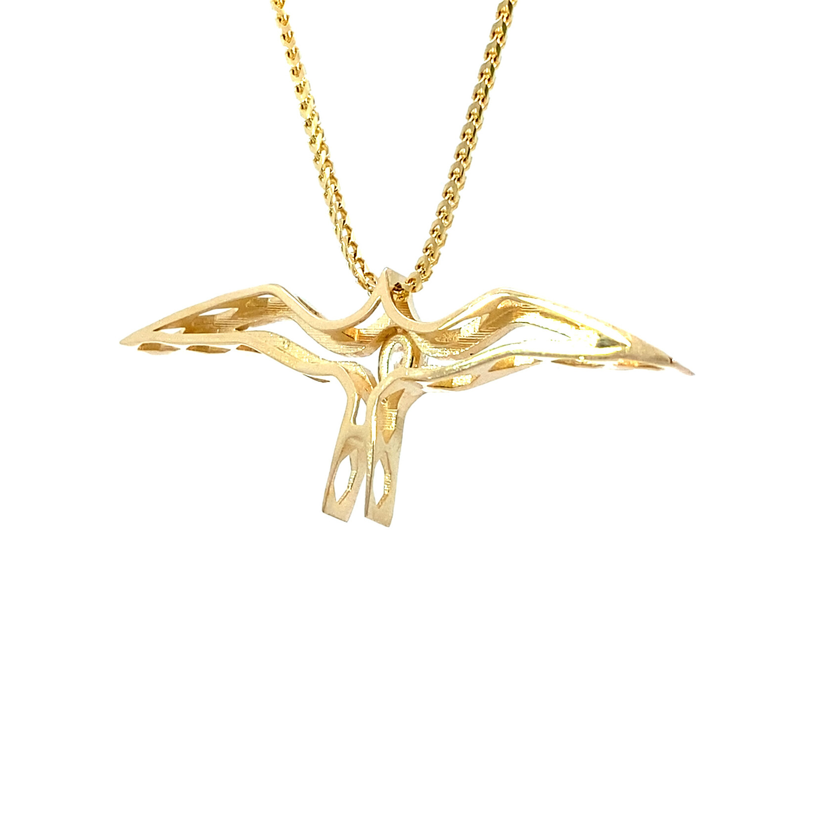 14K Yellow Gold 'Iwa Lele Diamond Pendant .20ct
