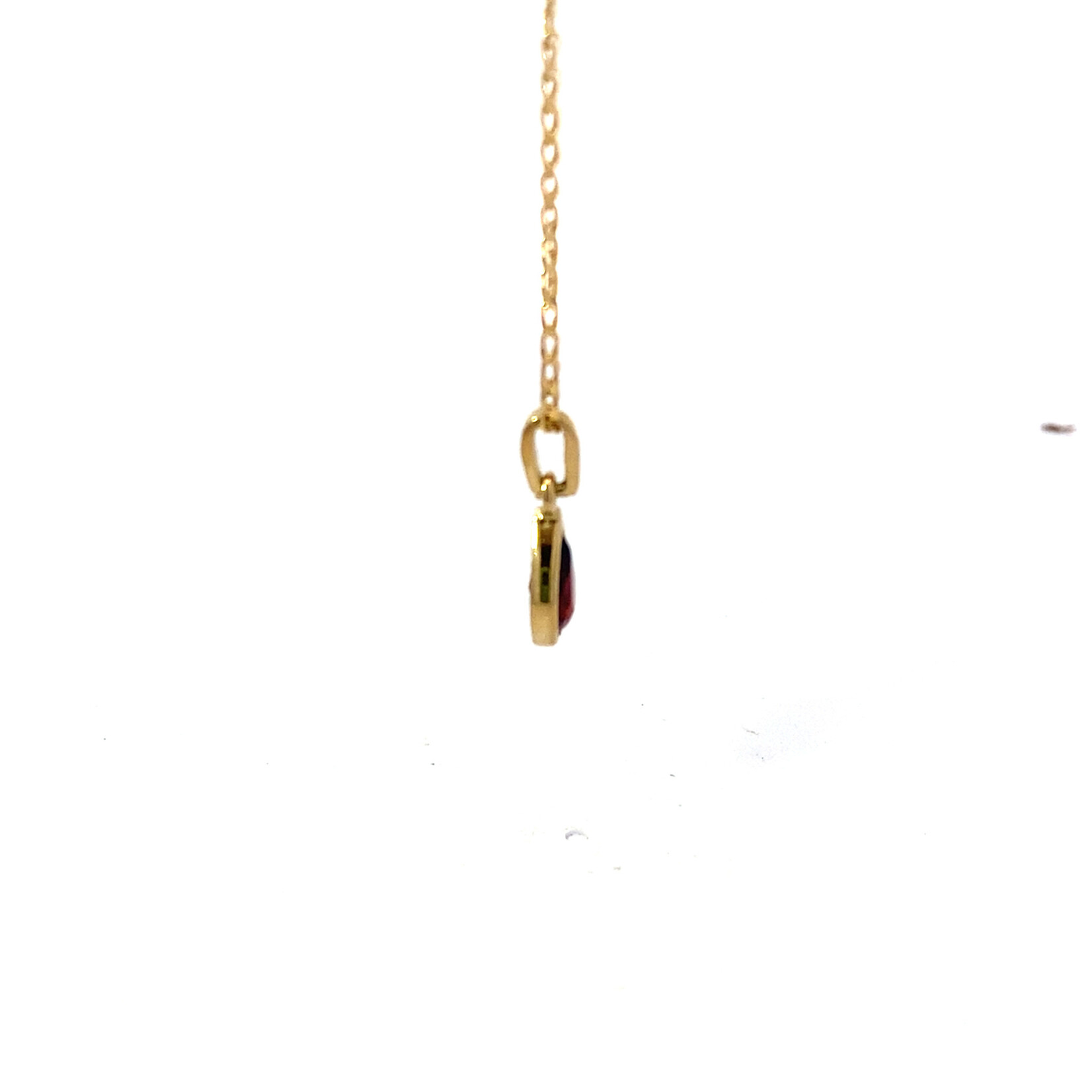 9K Yellow Gold "Garnet" Necklace