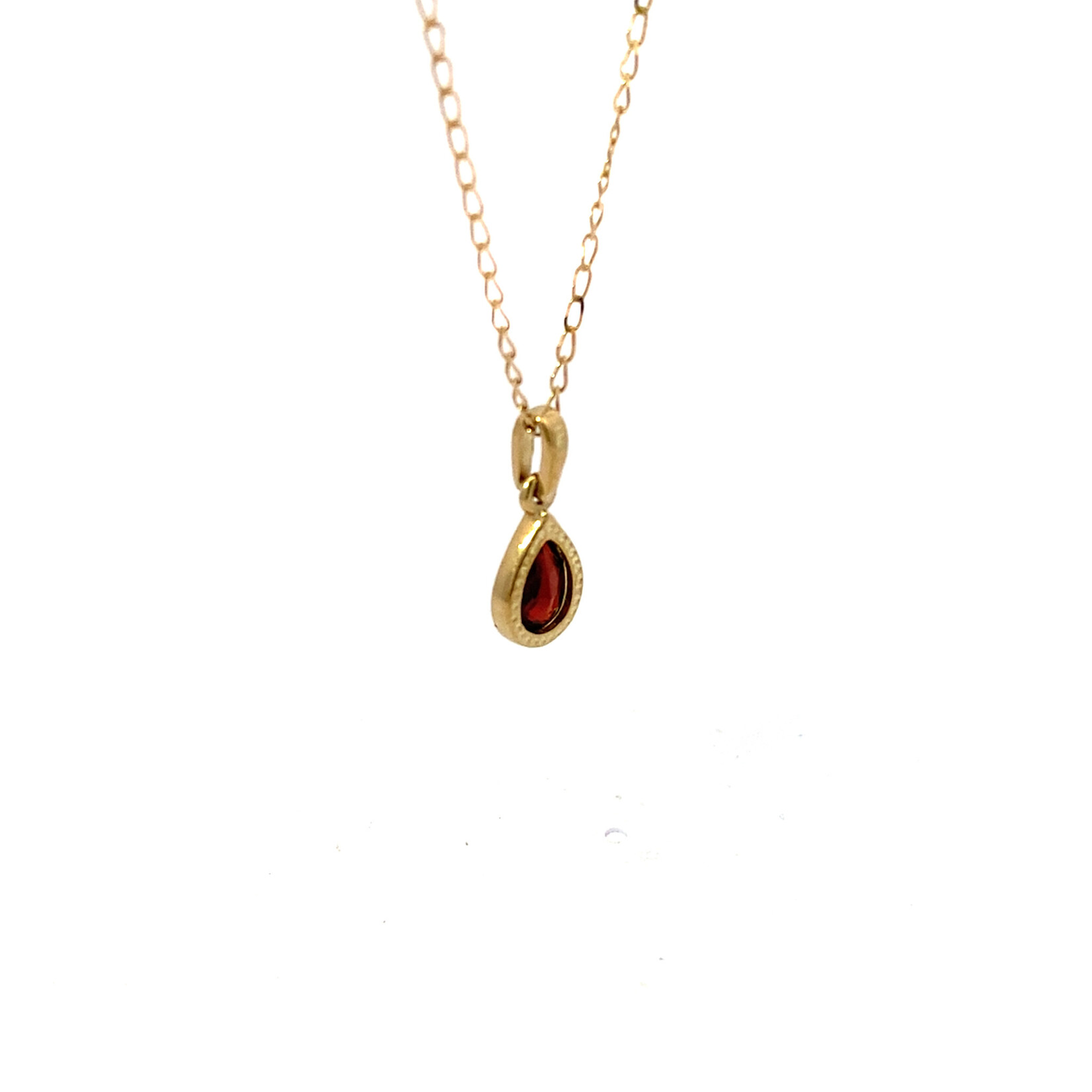 9K Yellow Gold "Garnet" Necklace