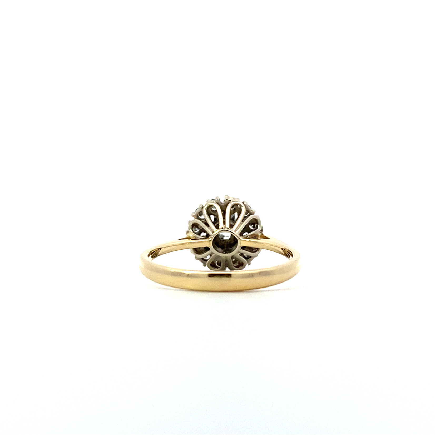 14K Yellow Gold Diamond Ring sz 8.5 D+/-.59ctw
