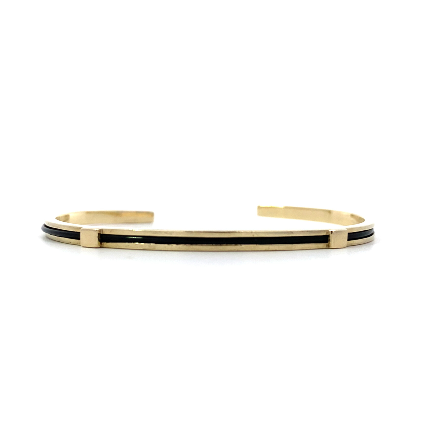 14K Yellow Gold Elephant Hair Cuff (Tested)
