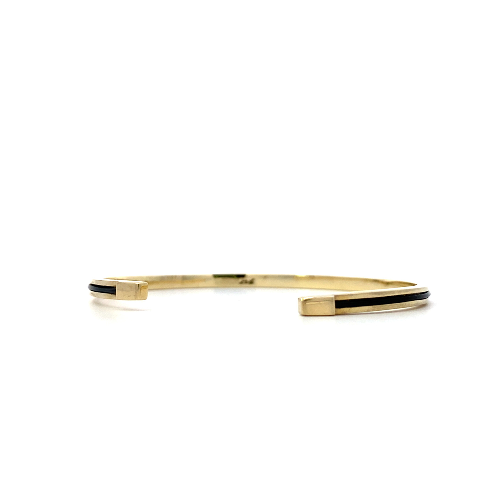 14K Yellow Gold Elephant Hair Cuff (Tested)