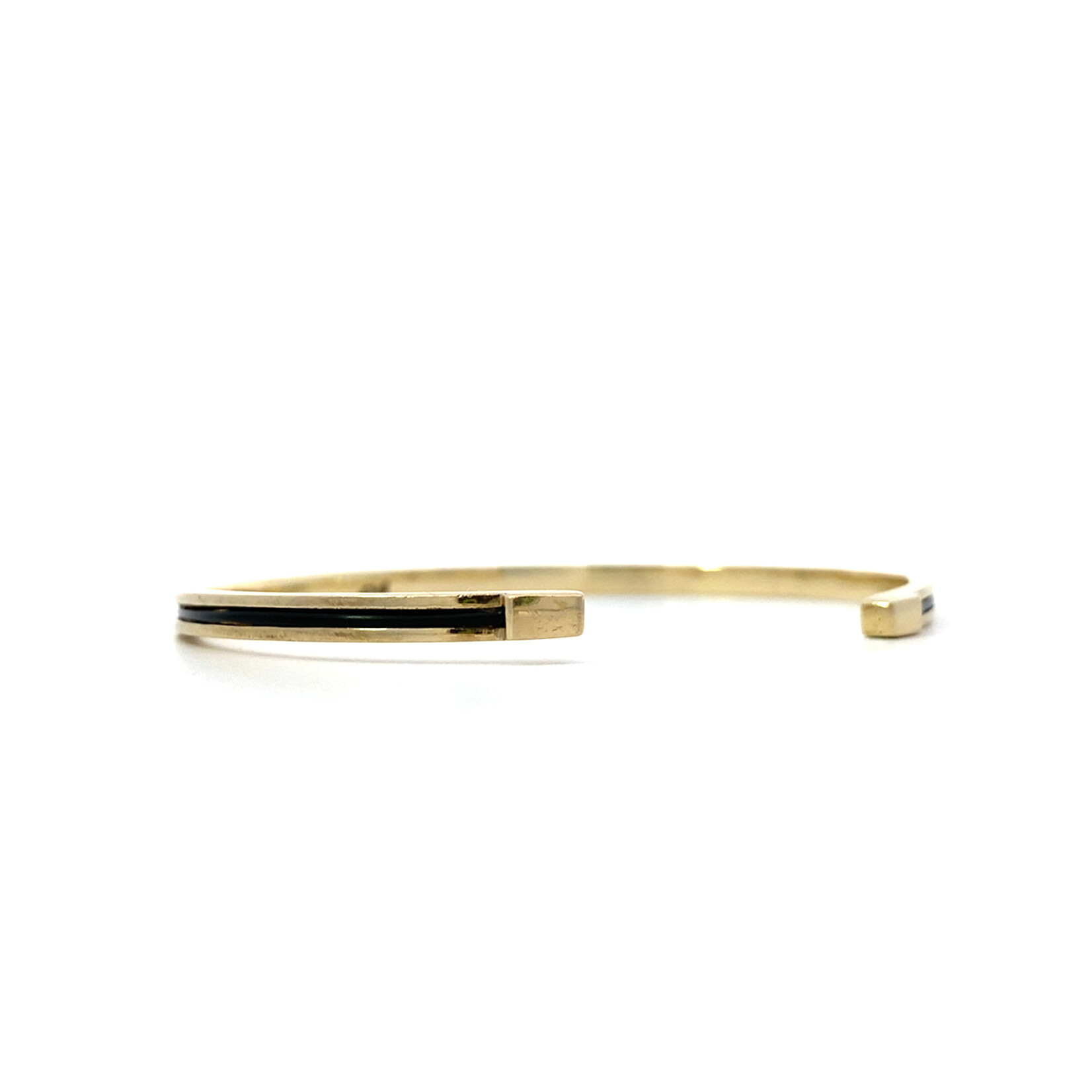 14K Yellow Gold Elephant Hair Cuff (Tested)