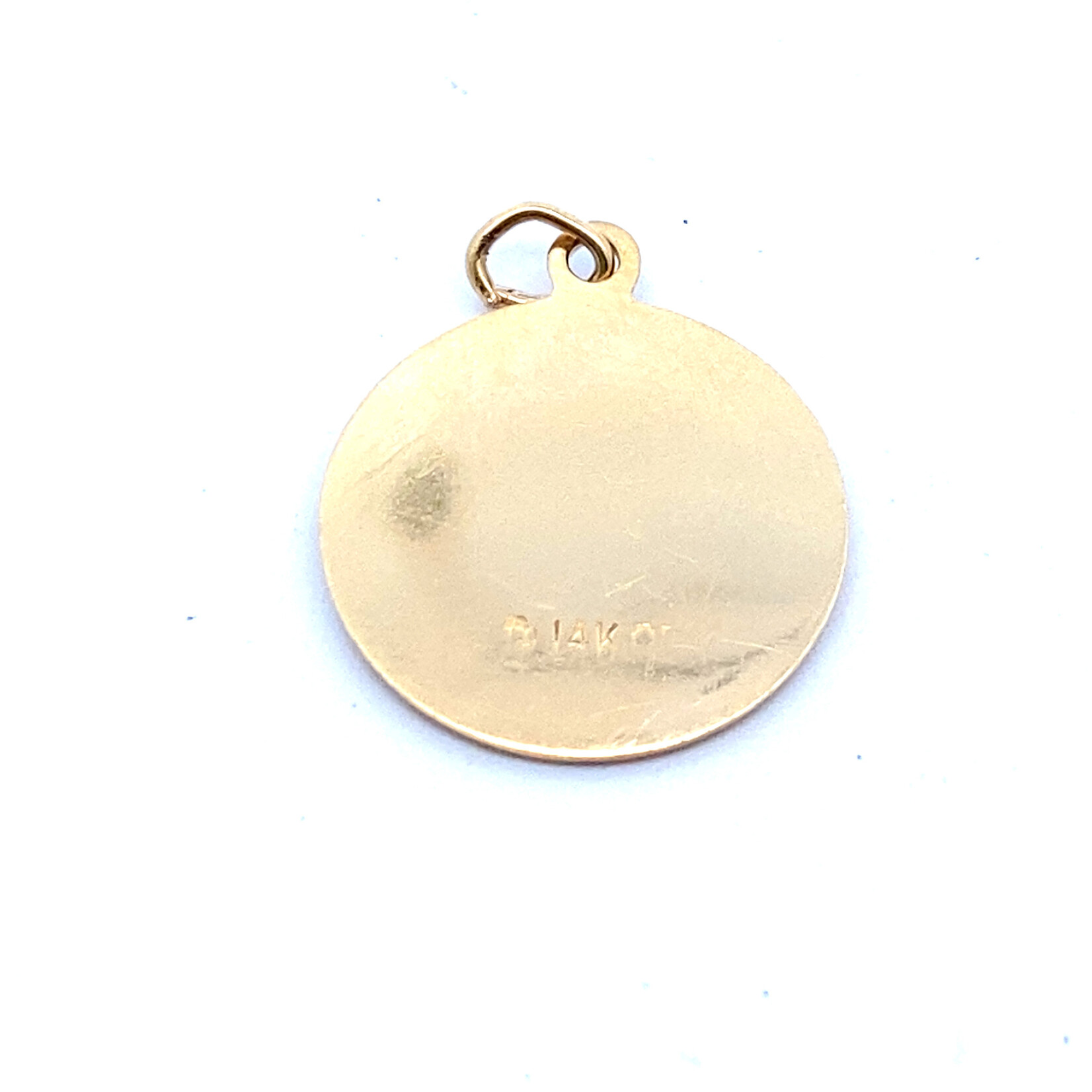 14K Yellow Gold Saint Michael pendant