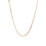 9K Yellow Gold 18" Figaro Chain