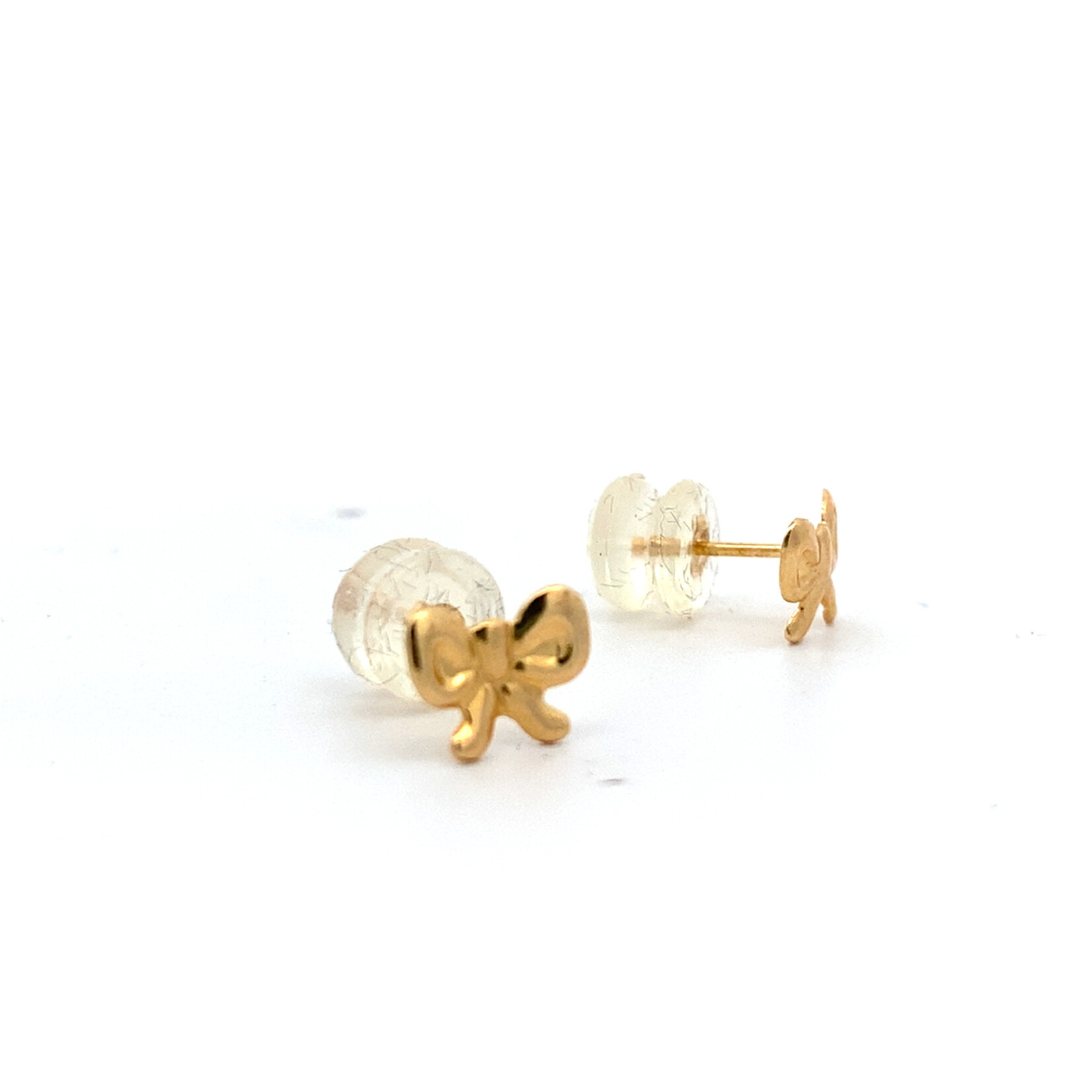 14K Yellow Gold Keiki Bow stud earrings