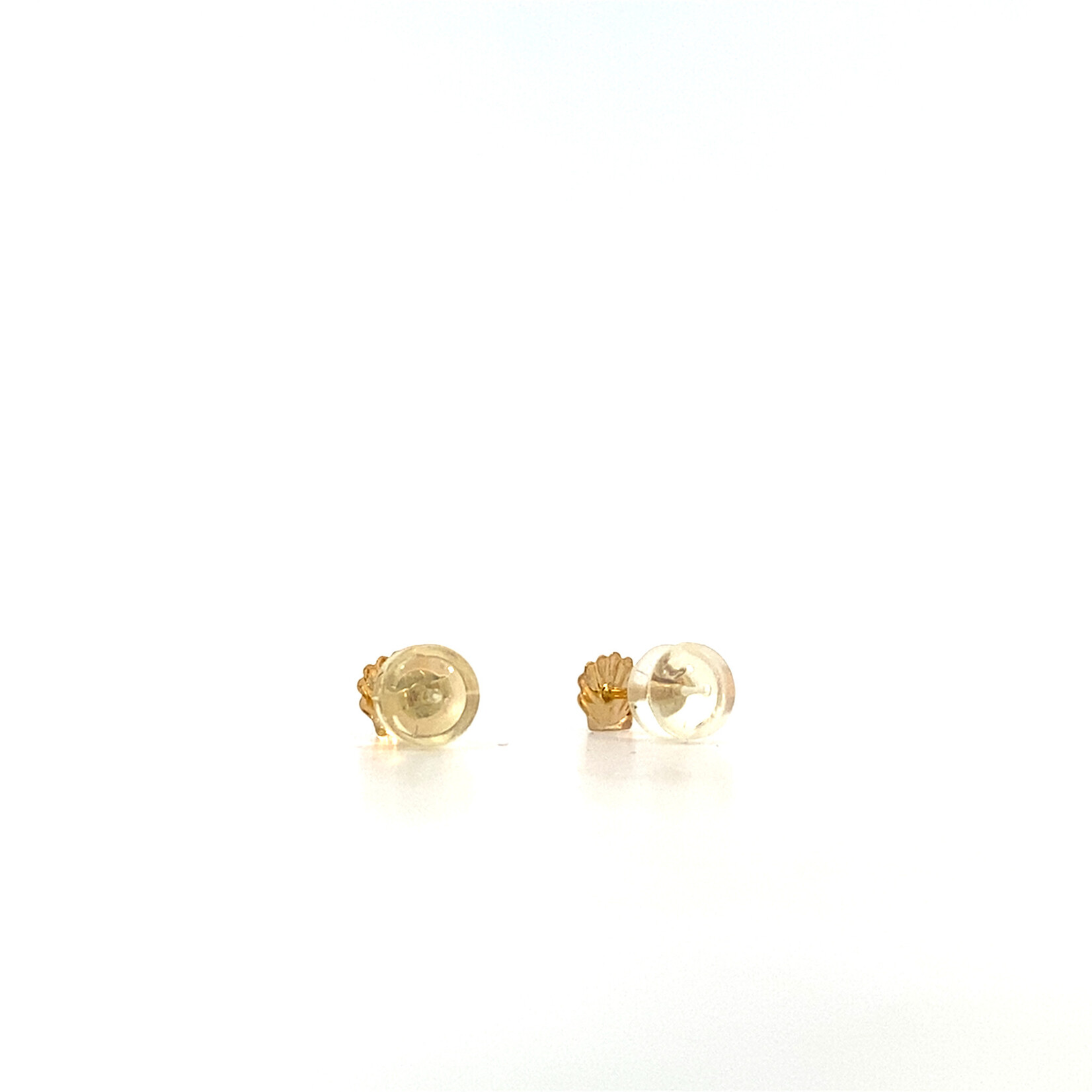 14K Yellow Gold Shell Post Earrings