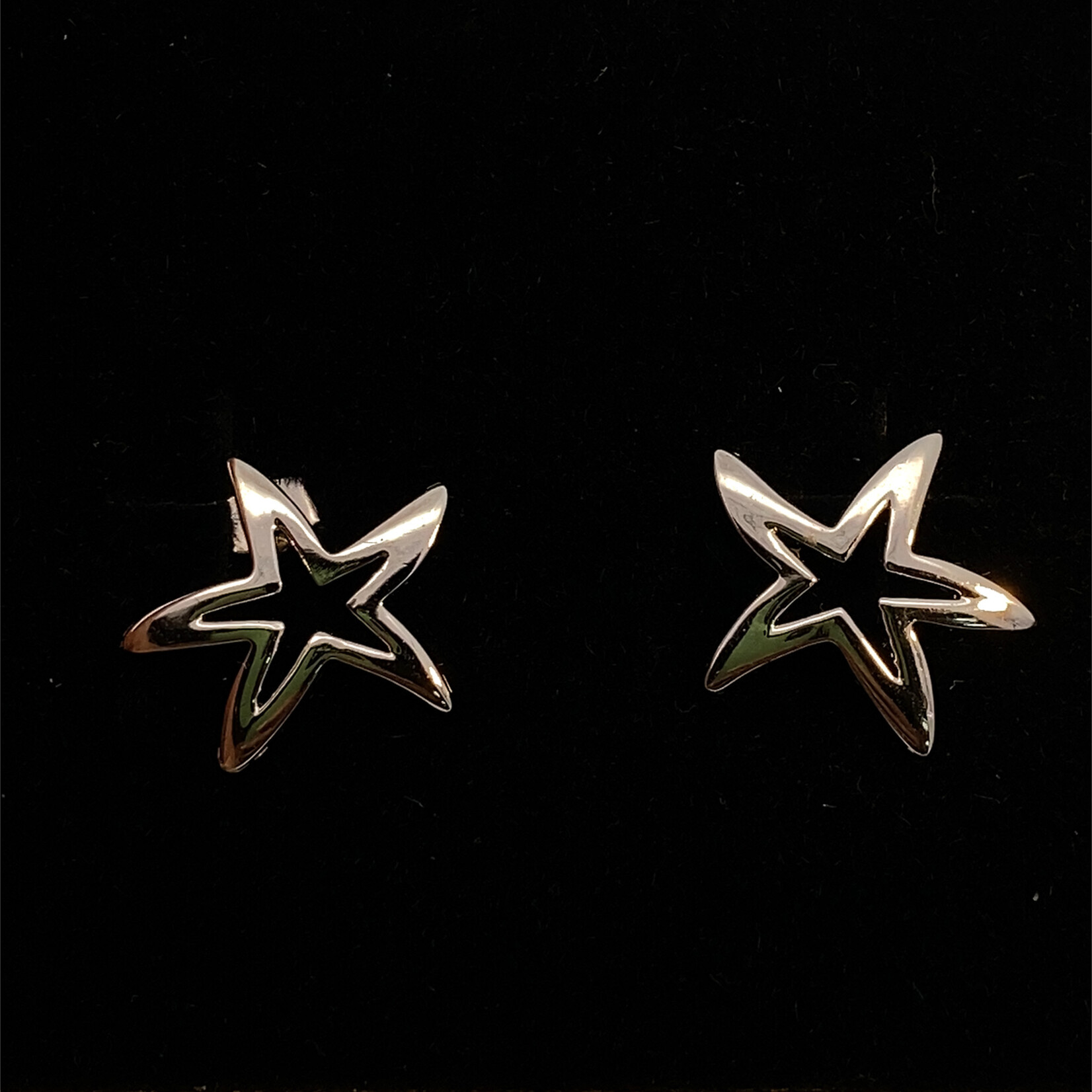 Sterling Silver 12mm Sea Star post earrings
