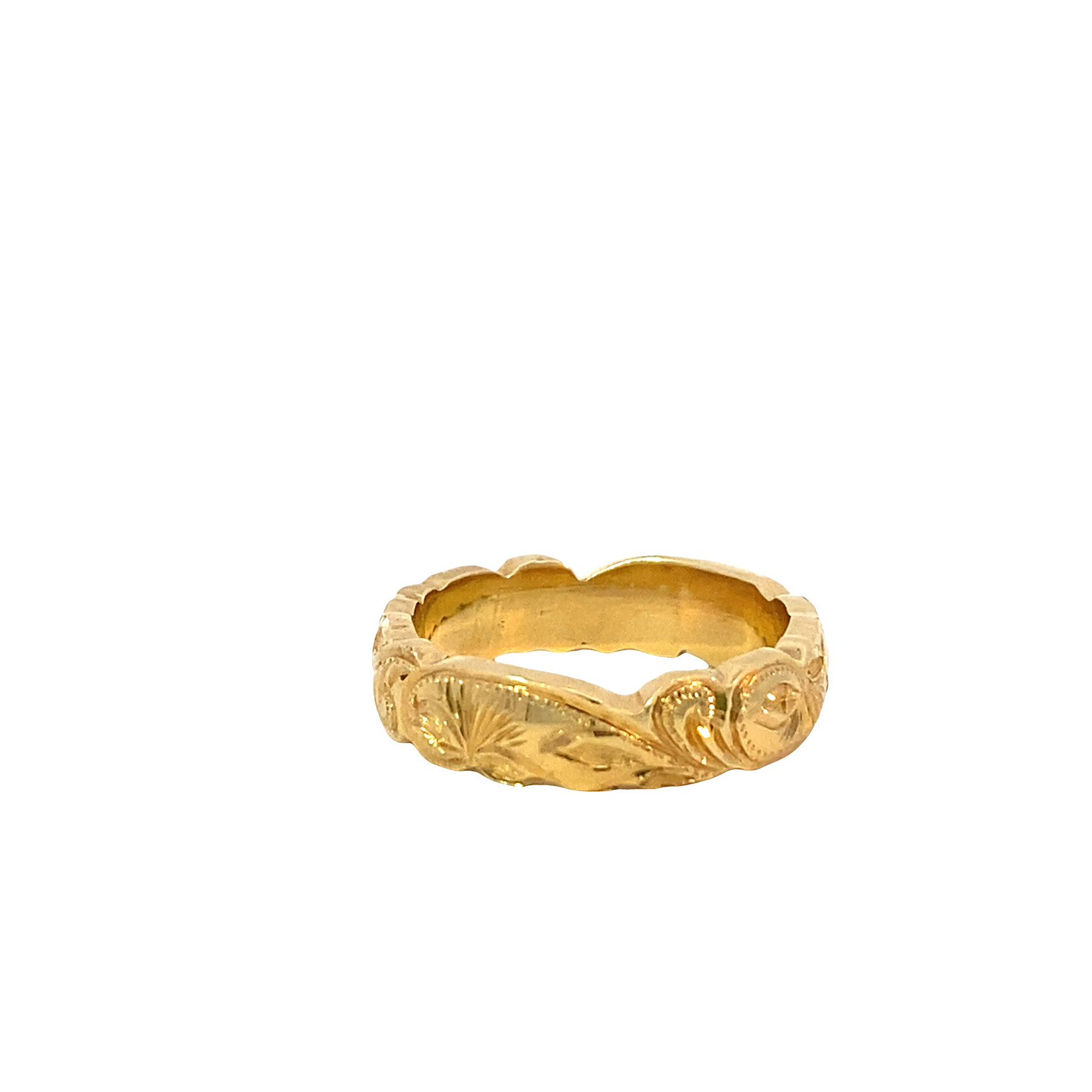 Lehua Blossom 14K Yellow Gold Pua Lehua ring sz5.5