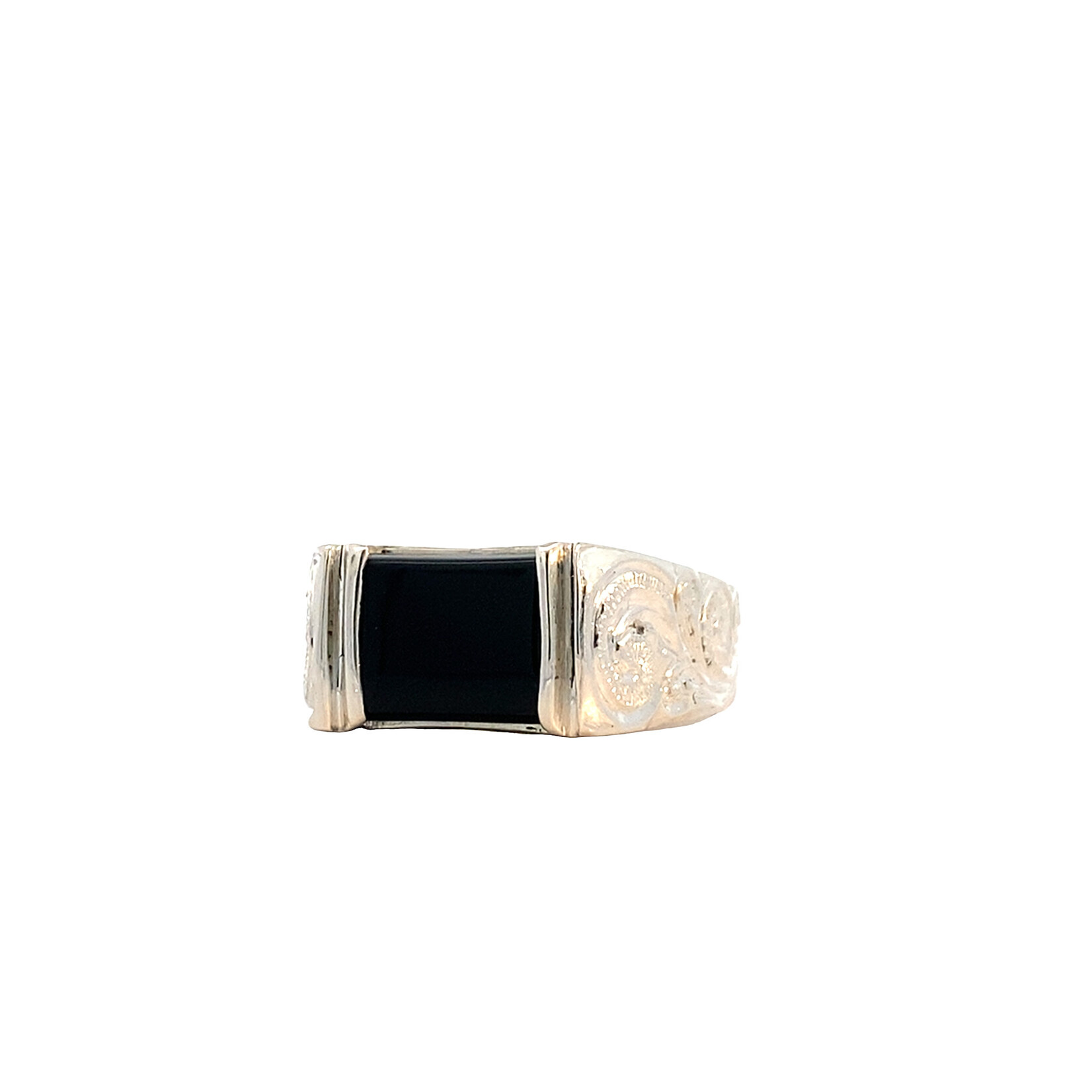 Kai Makani Sterling Silver Kai Makani Onyx Signet Ring sz9