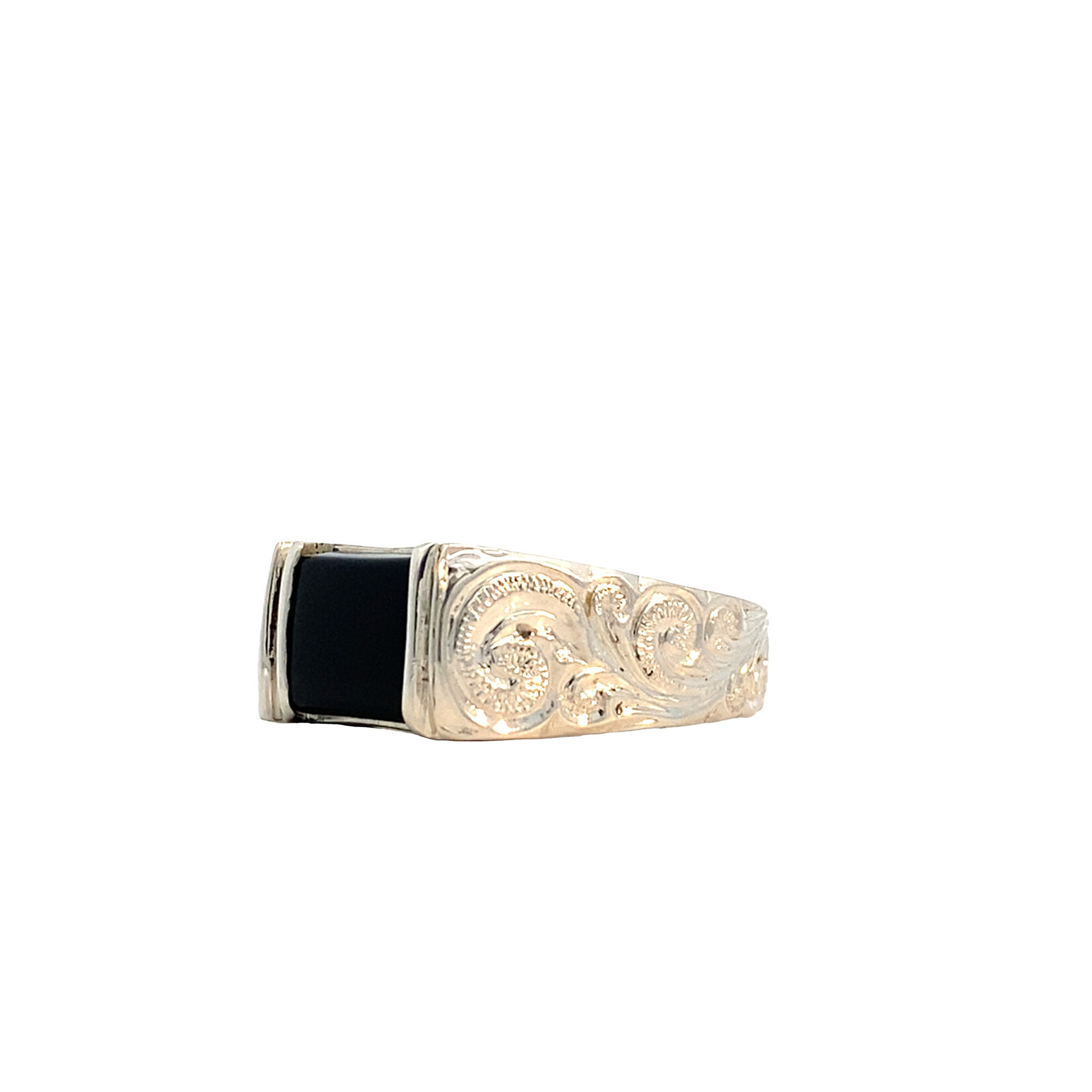 Kai Makani Sterling Silver Kai Makani Onyx Signet Ring sz9