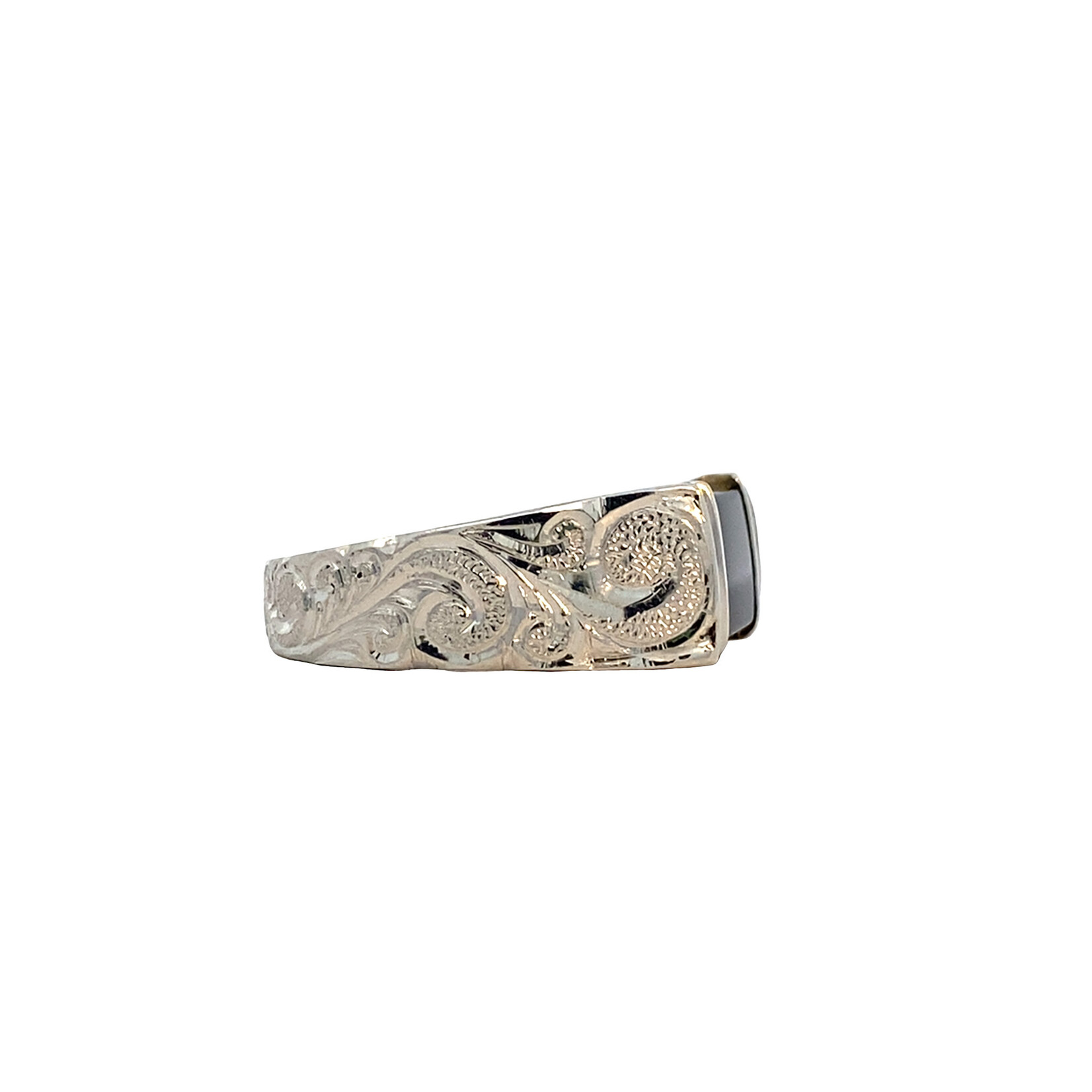 Kai Makani Sterling Silver Kai Makani Onyx Signet Ring sz9