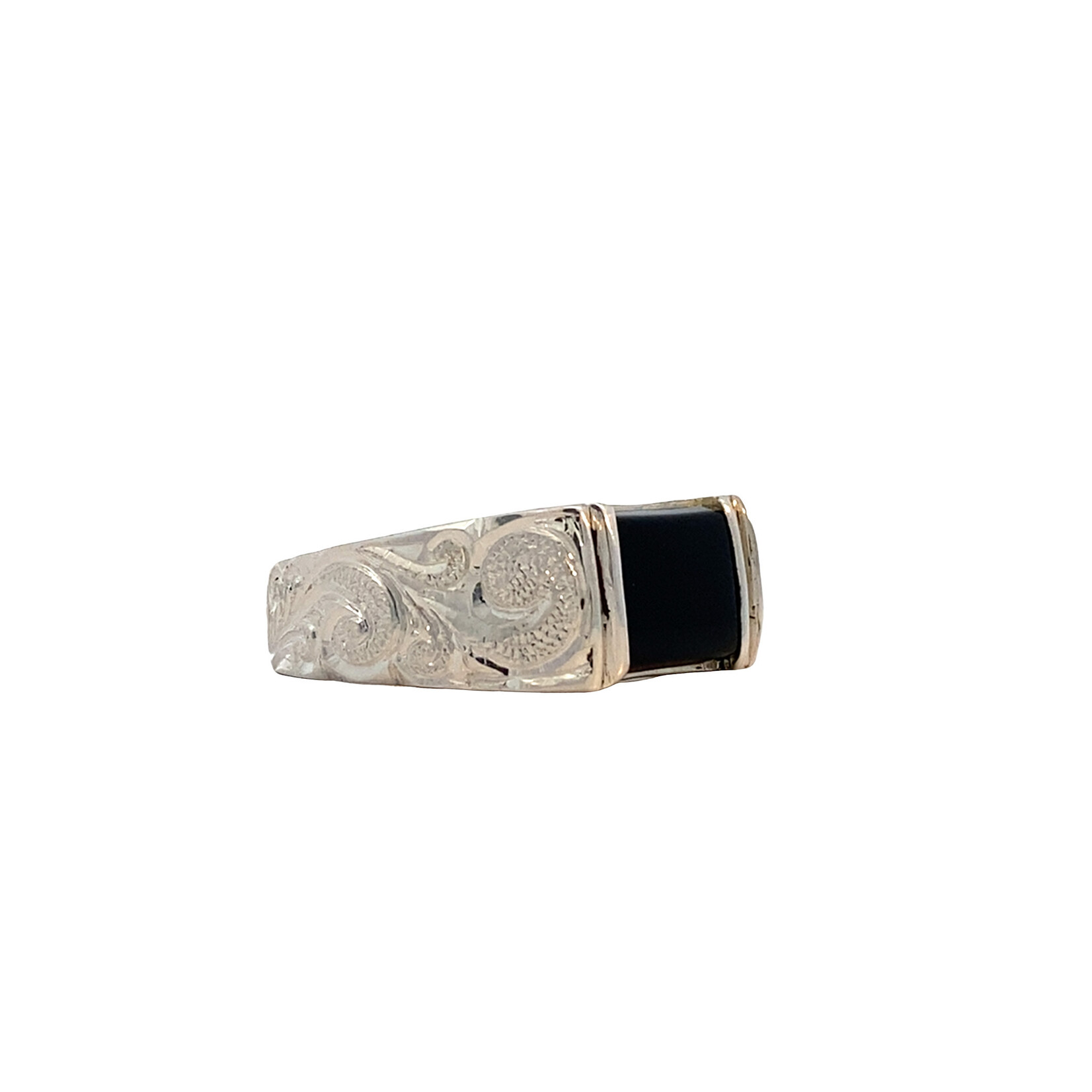 Kai Makani Sterling Silver Kai Makani Onyx Signet Ring sz9