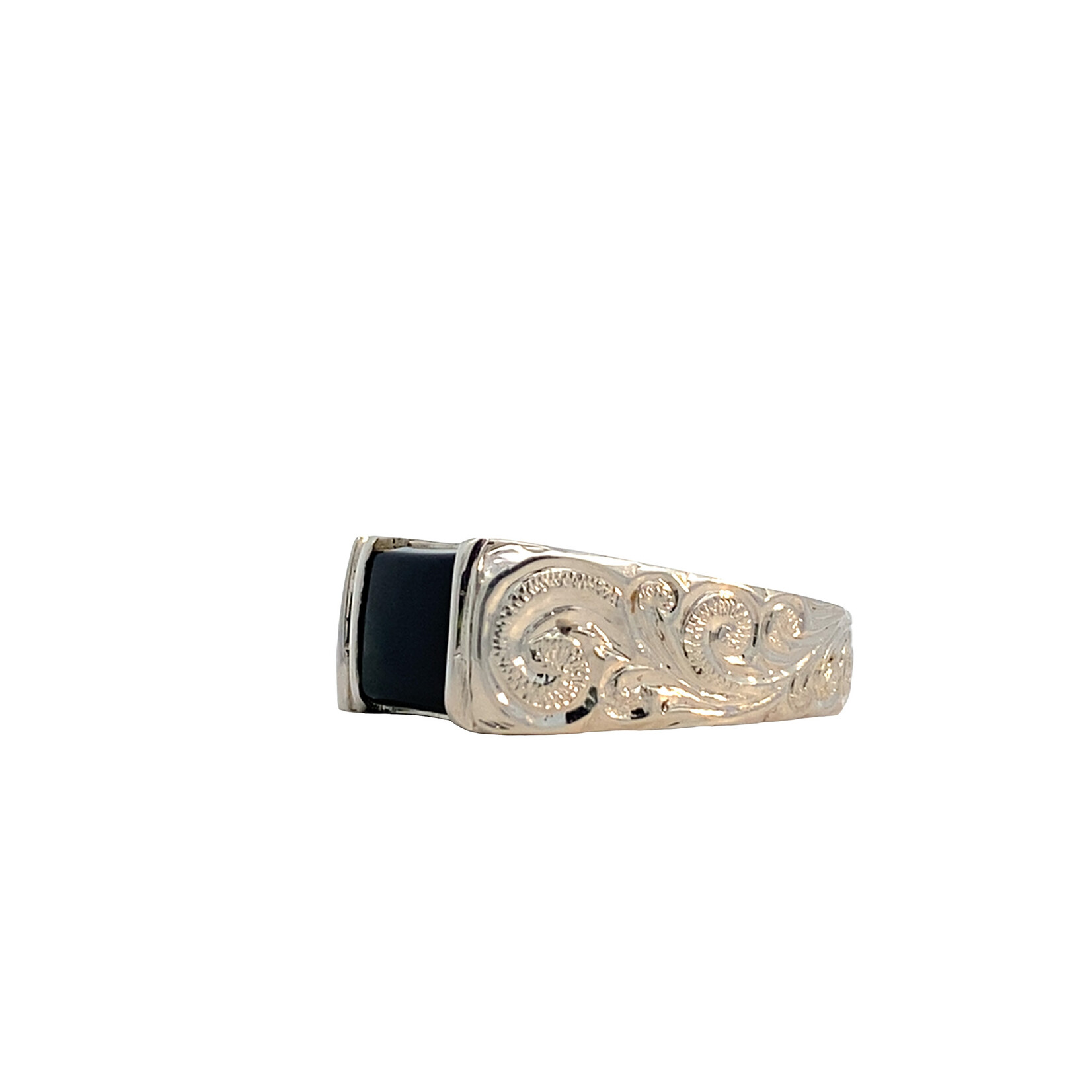 Kai Makani Sterling Silver Kai Makani Onyx Signet Ring sz9