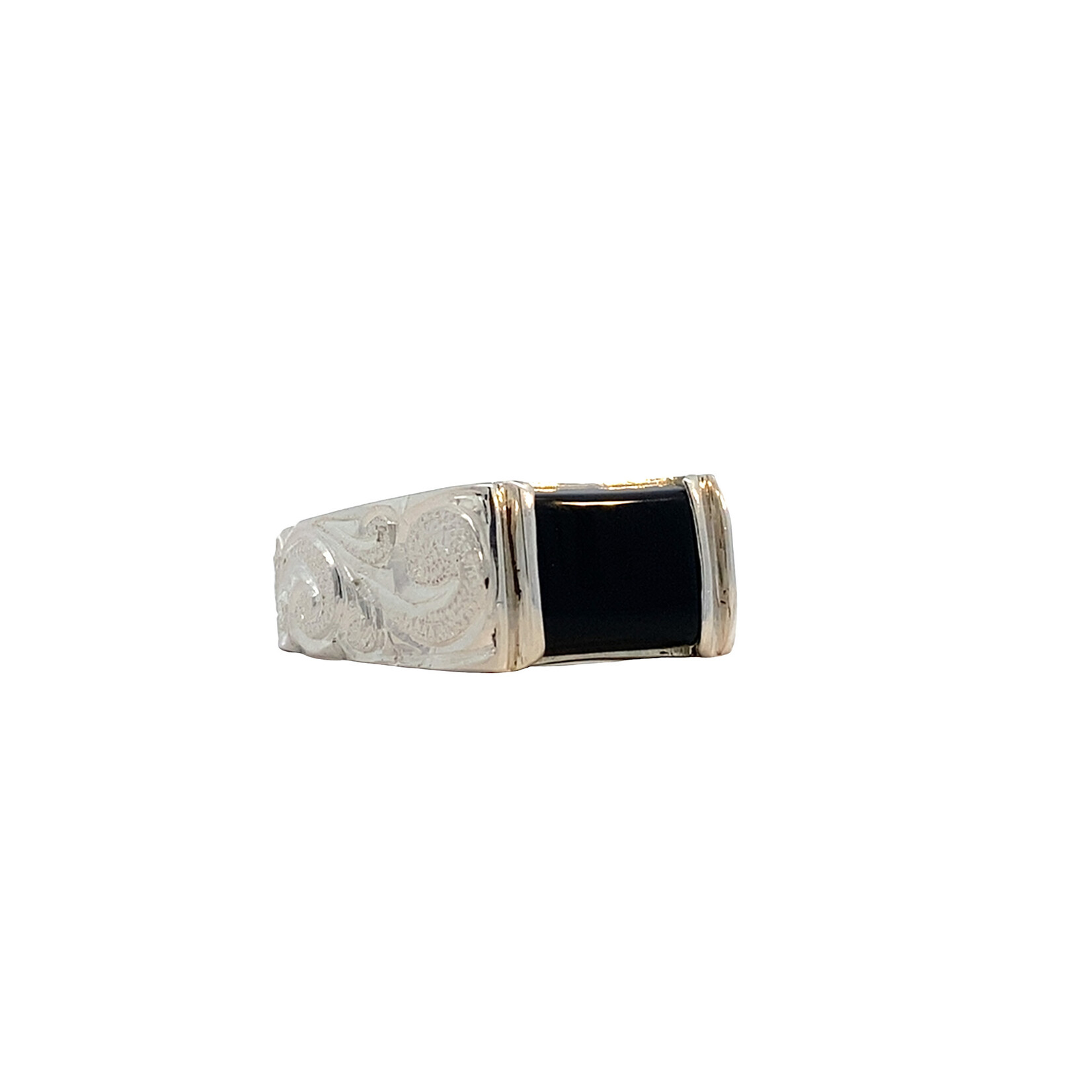 Kai Makani Sterling Silver Kai Makani Onyx Signet Ring sz9