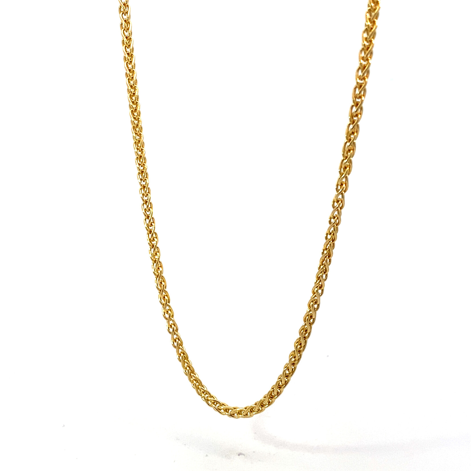 14K Yellow Gold 18" Wheat Chain