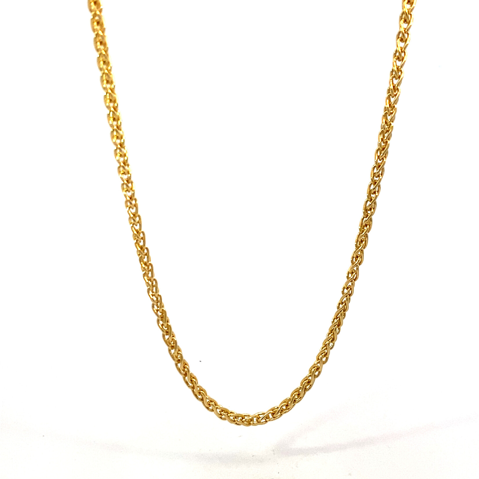 14K Yellow Gold 18" Wheat Chain