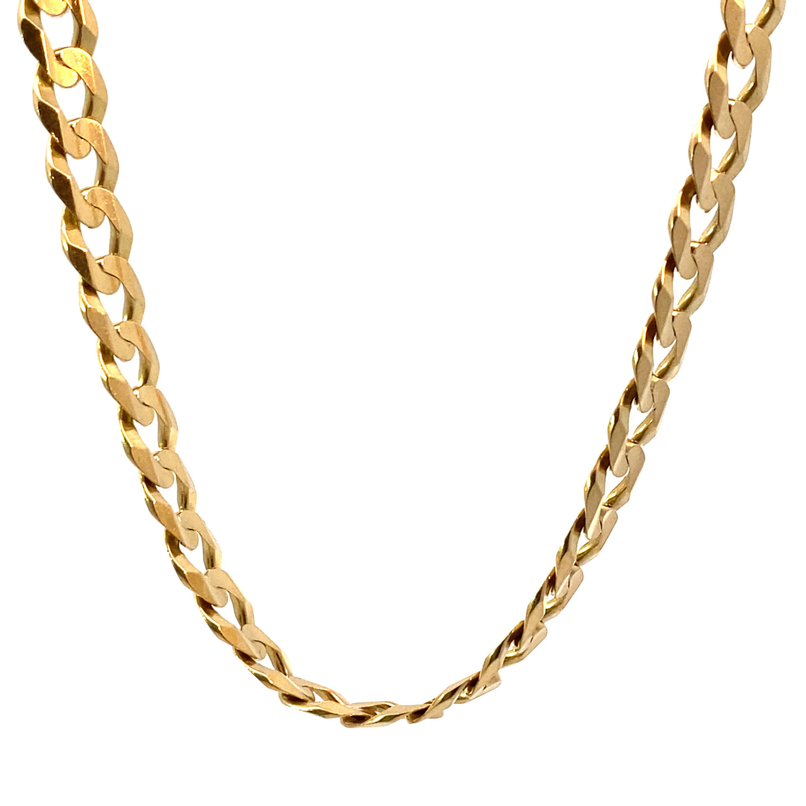 14K Yellow Gold 20" 7mm Cuban Chain 31.27 grams
