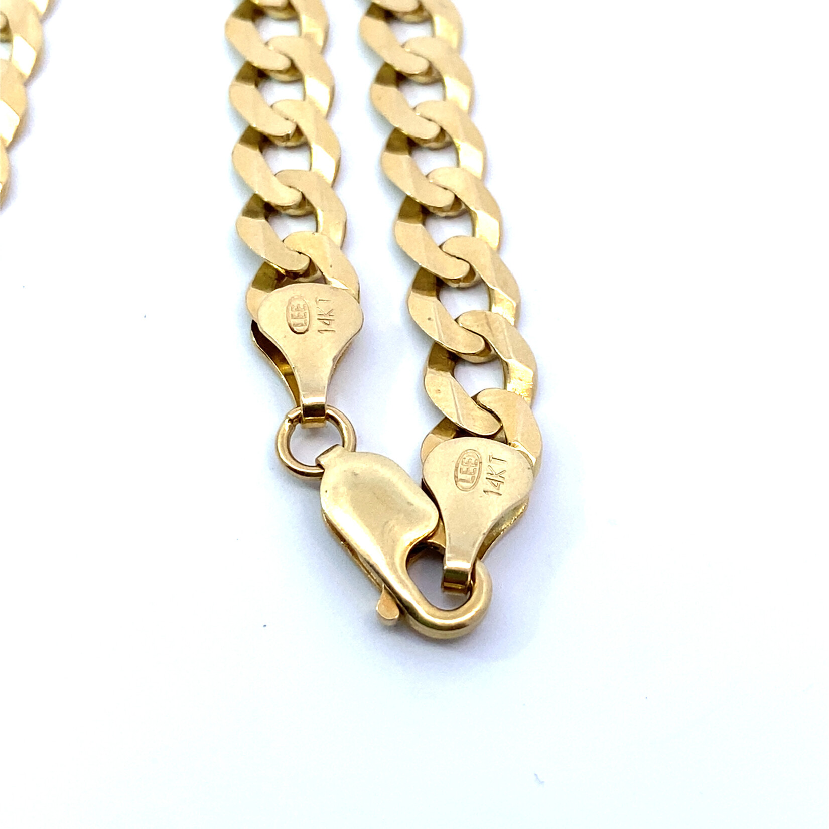 14K Yellow Gold 20" 7mm Cuban Chain 31.27 grams