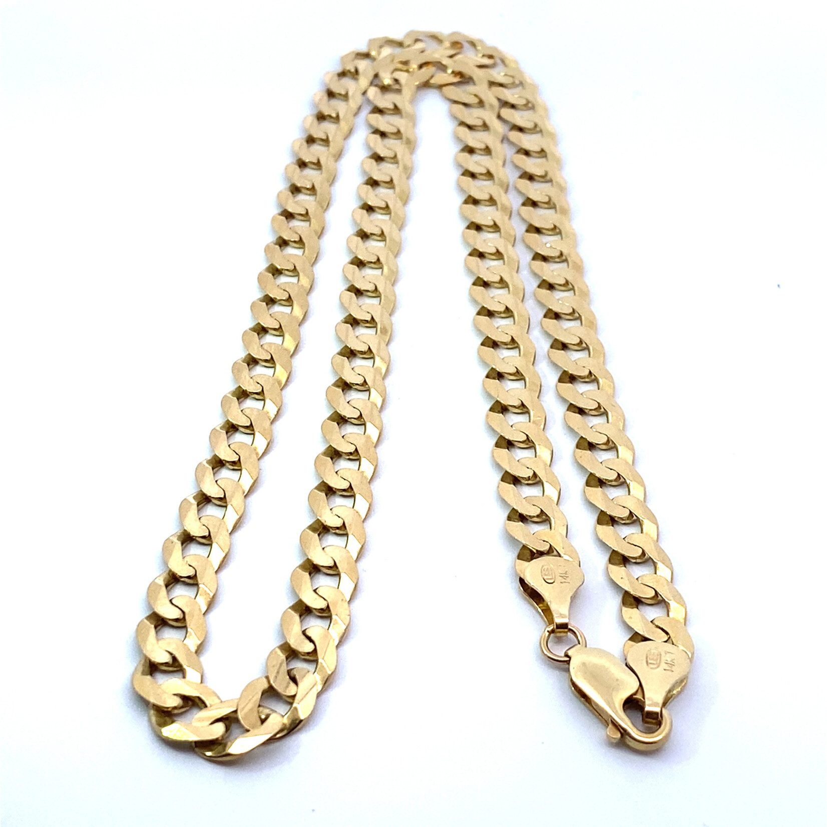 14K Yellow Gold 20" 7mm Cuban Chain 31.27 grams