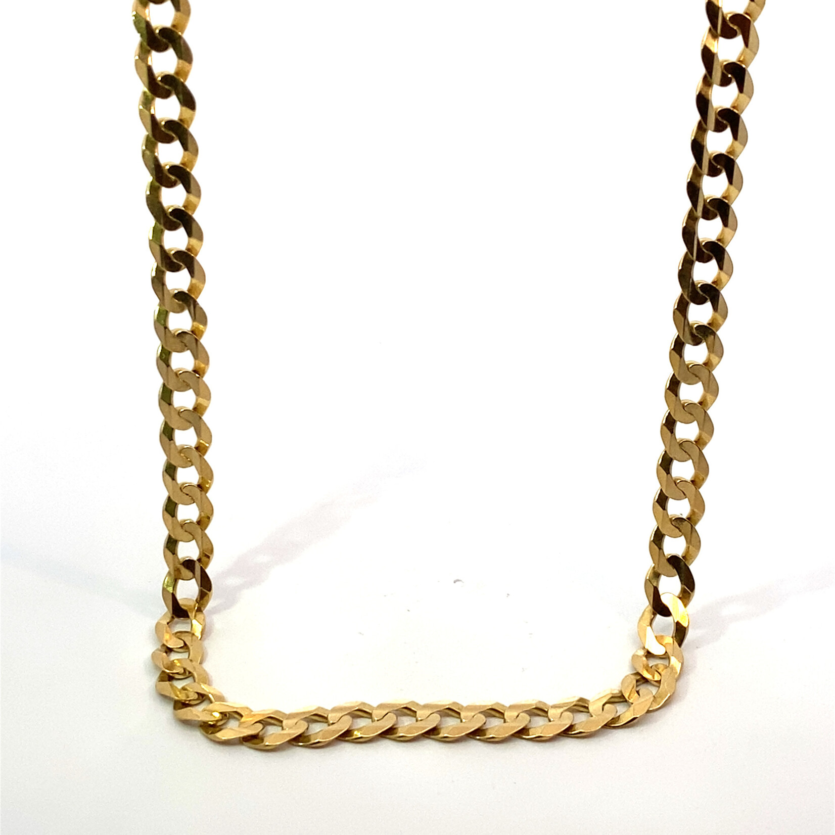 14K Yellow Gold 20" 7mm Cuban Chain 31.27 grams