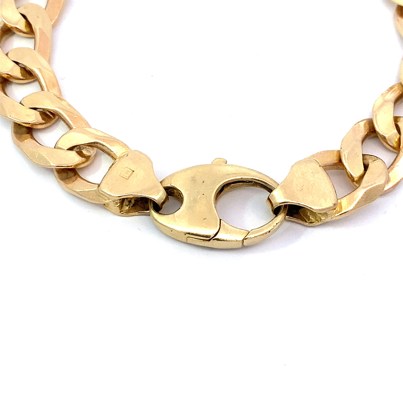 14K Yellow Gold 8.5" 10.5mm Cuban Bracelet 41.78 grams